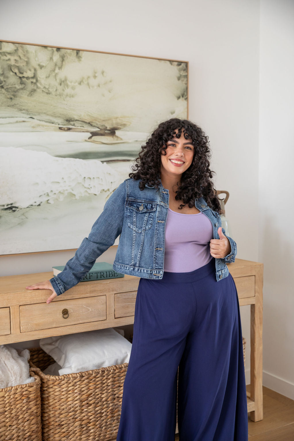Larsa Pants Petite in Navy