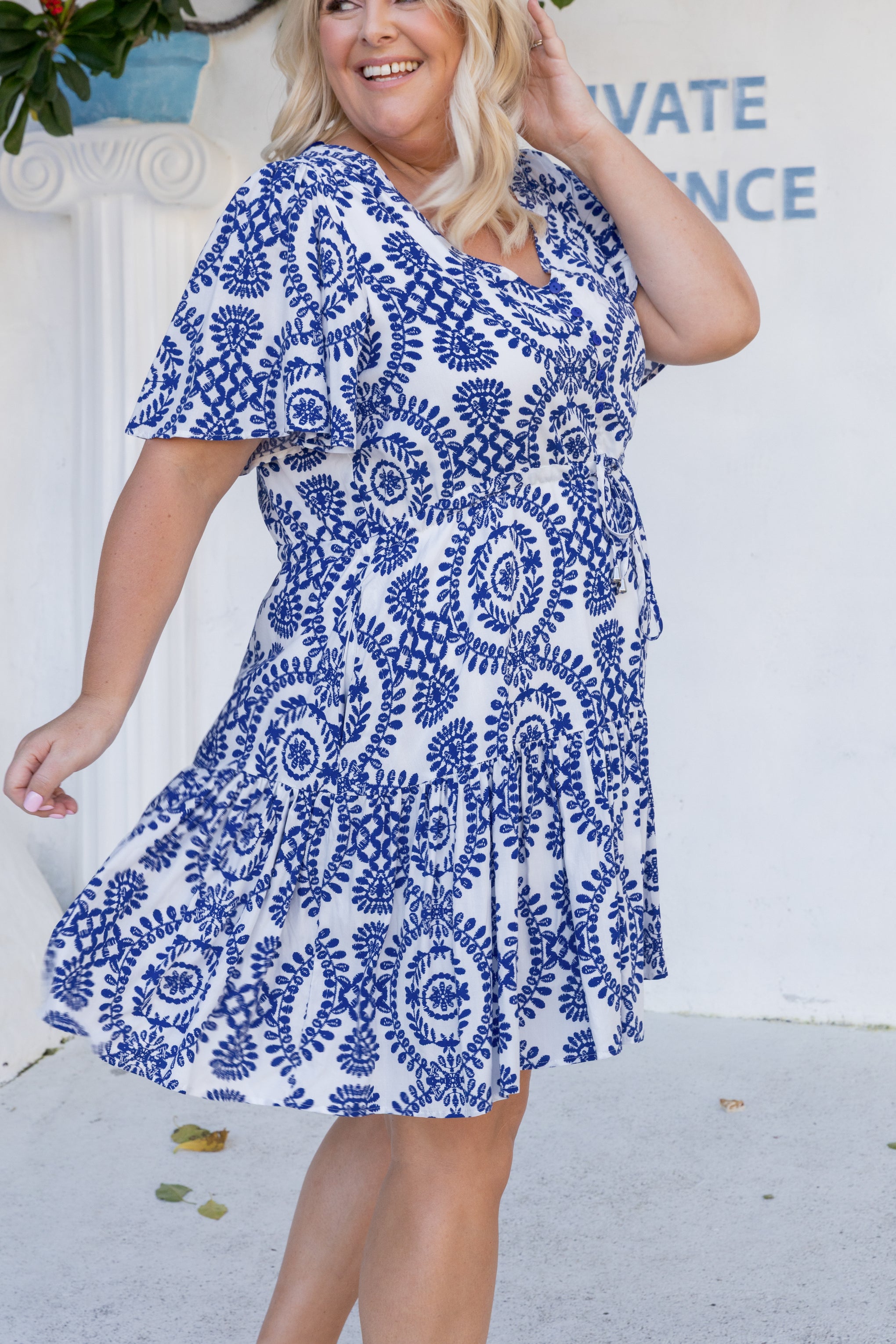 Esmae Dress in Mykonos
