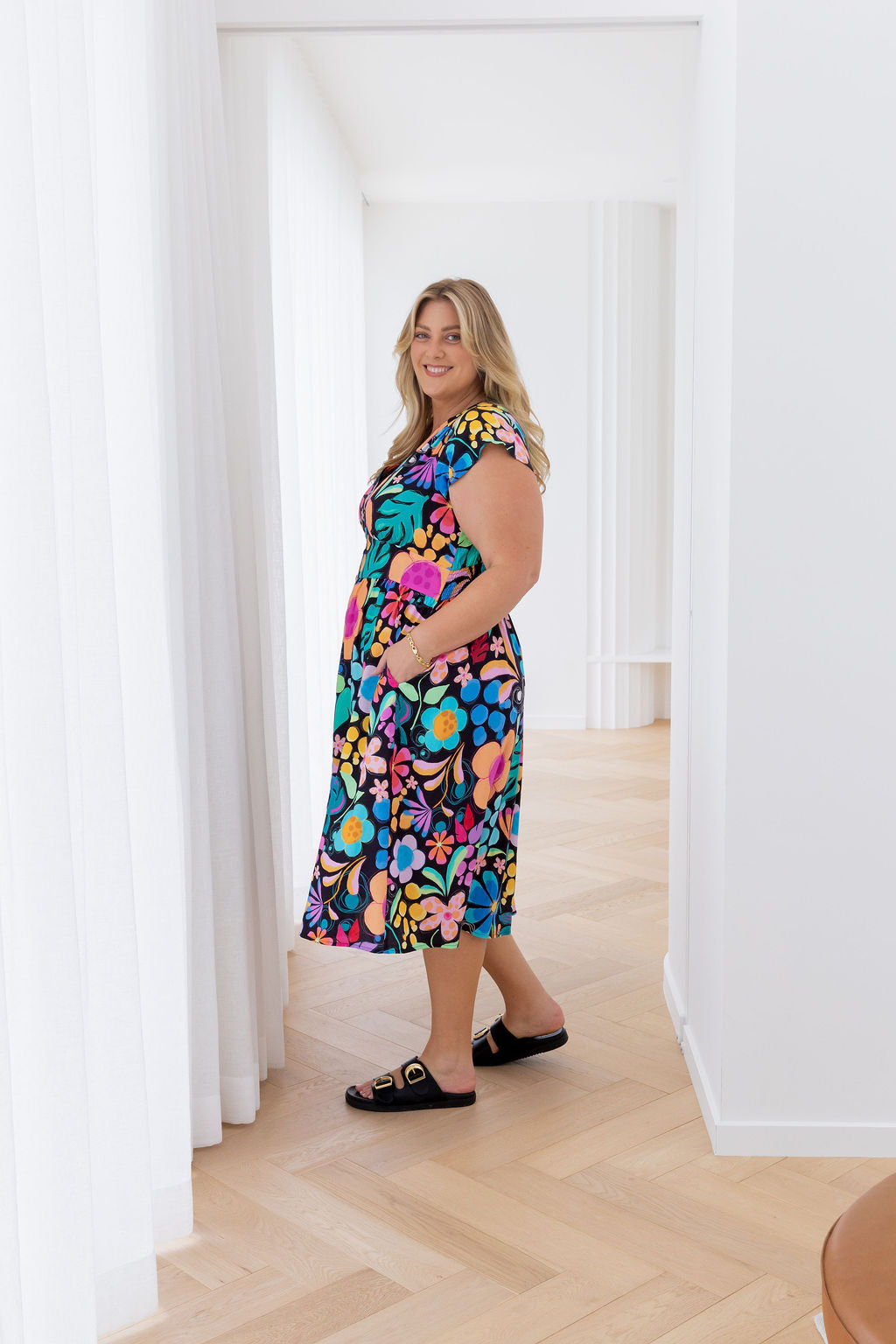 Aurora Dress in Black Wonderland by Kasey Rainbow