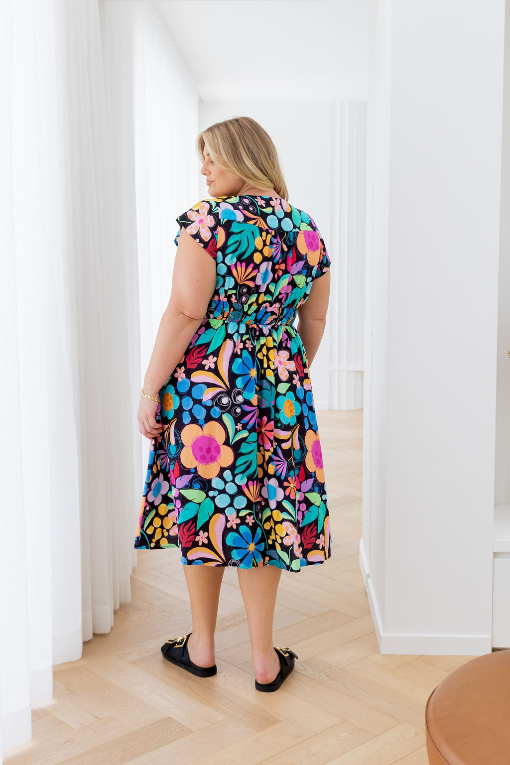 Aurora Dress in Black Wonderland by Kasey Rainbow