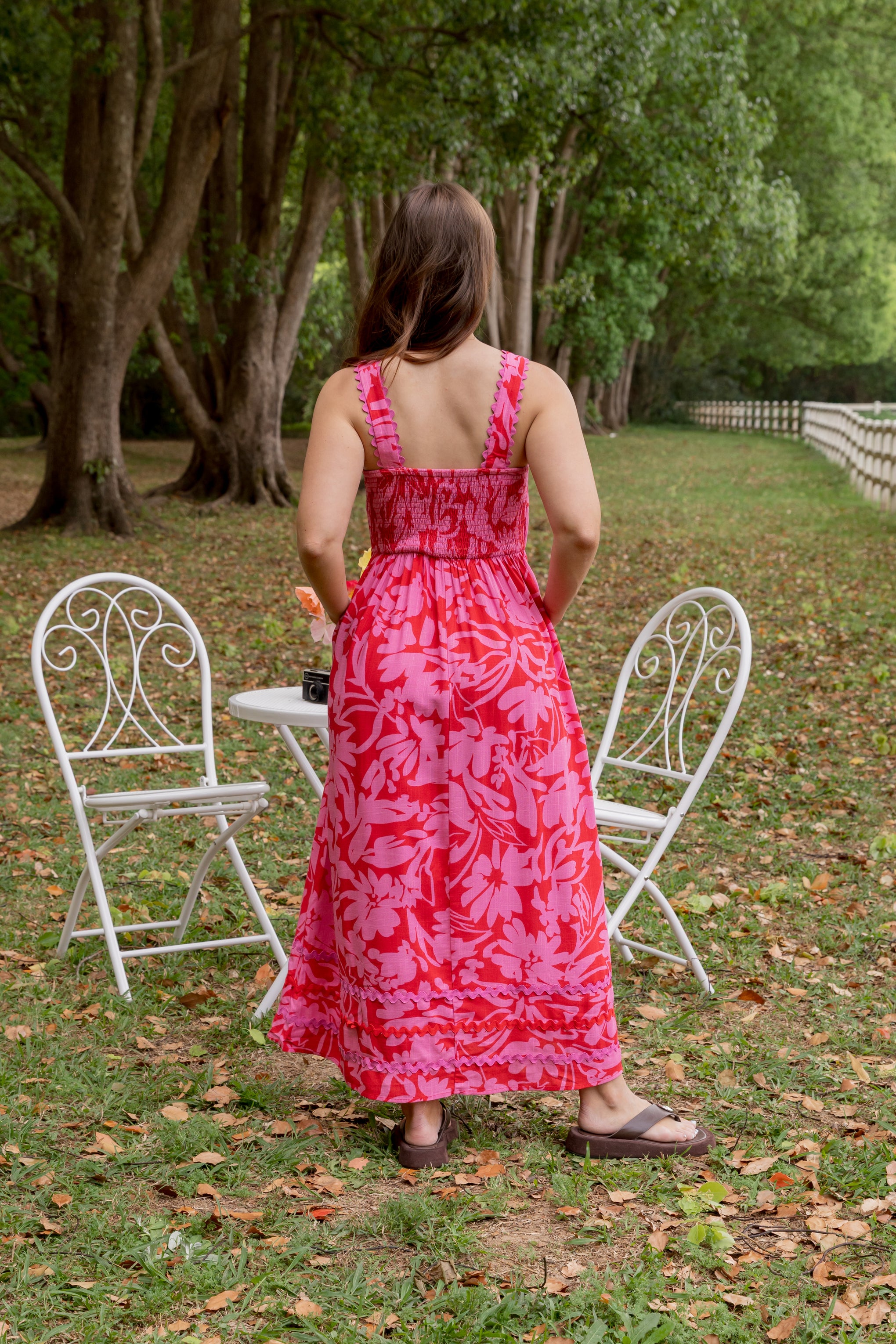Angel Midi Dress in Fiesta