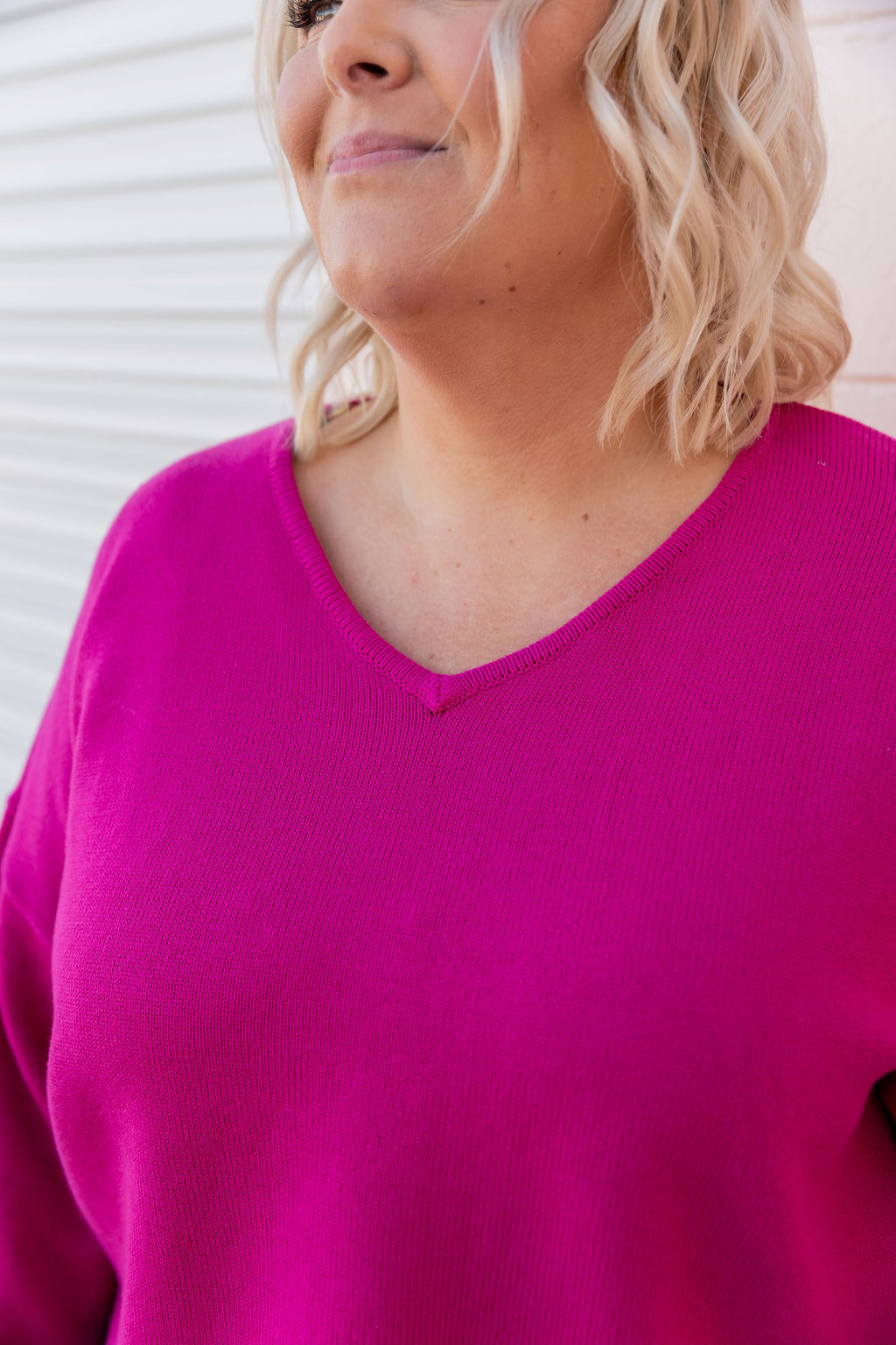 Blakely Crop Knit in Winter Berry