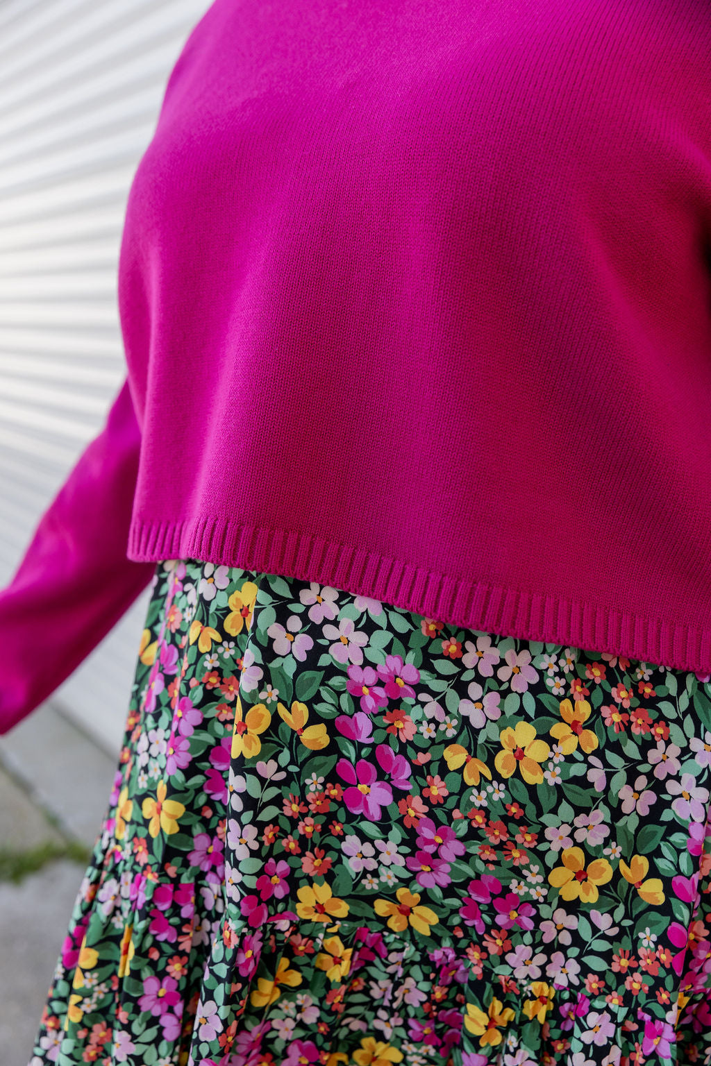 Blakely Crop Knit in Winter Berry