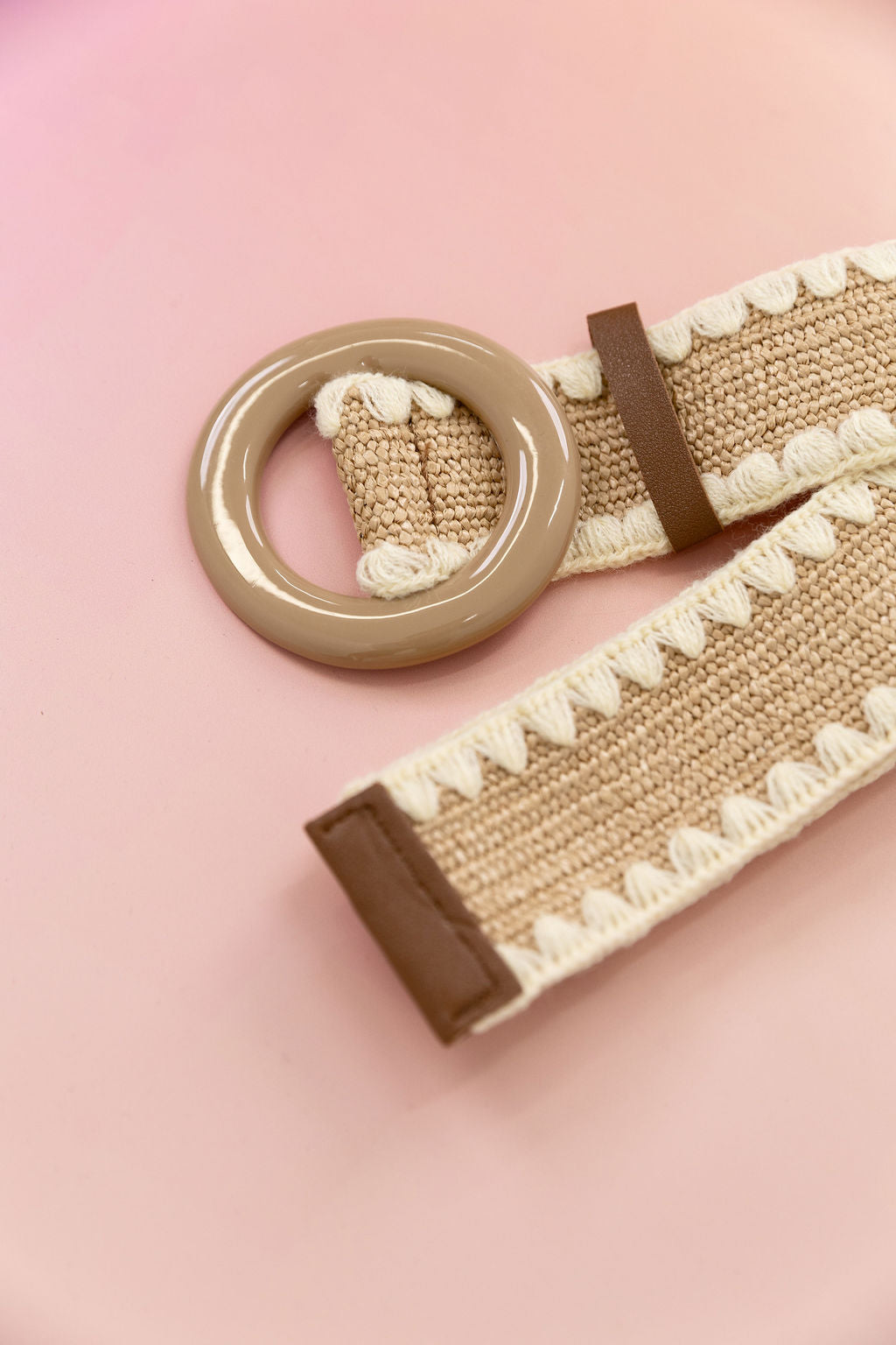 Extra Length Stretch Belt in Camel