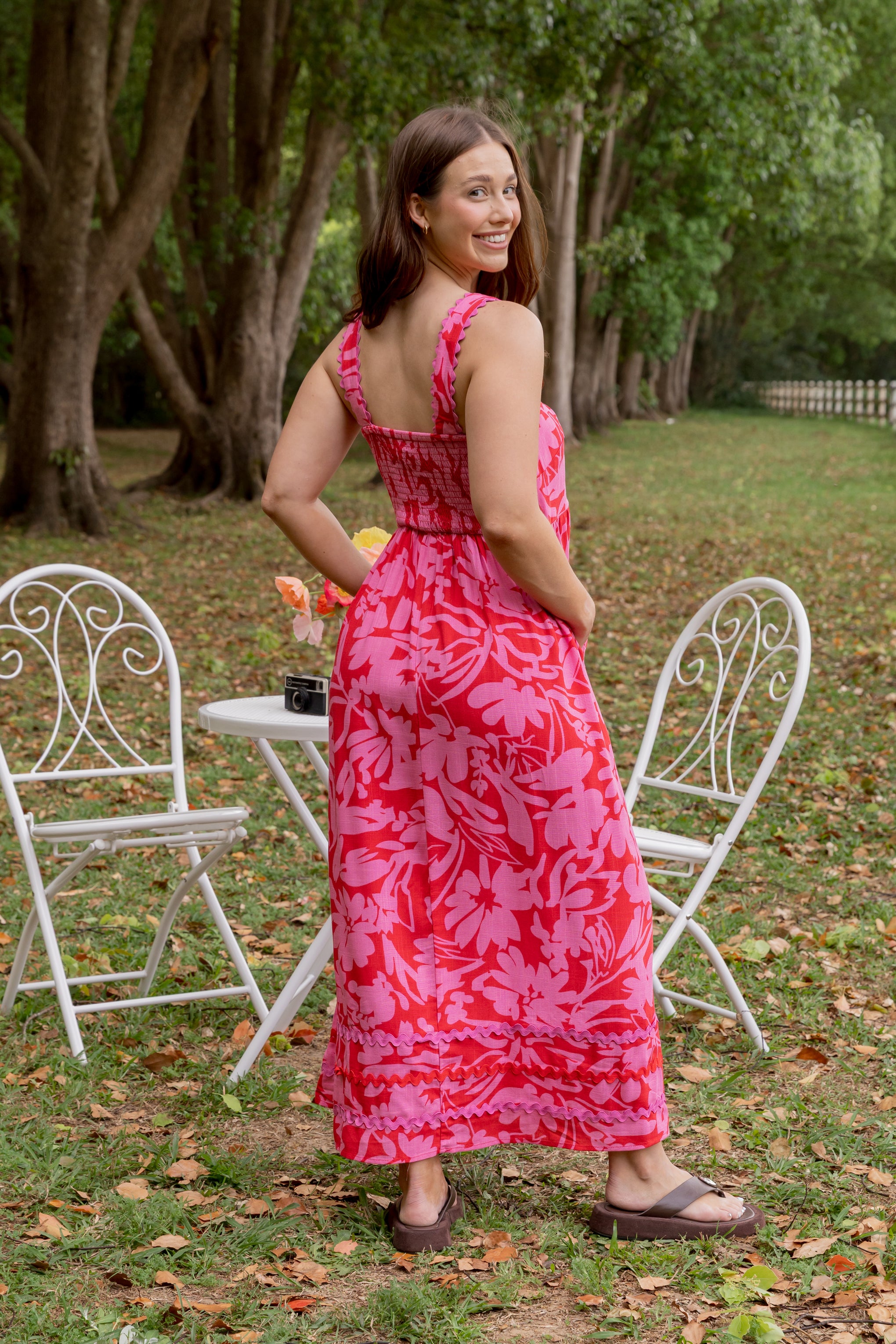 Angel Midi Dress in Fiesta