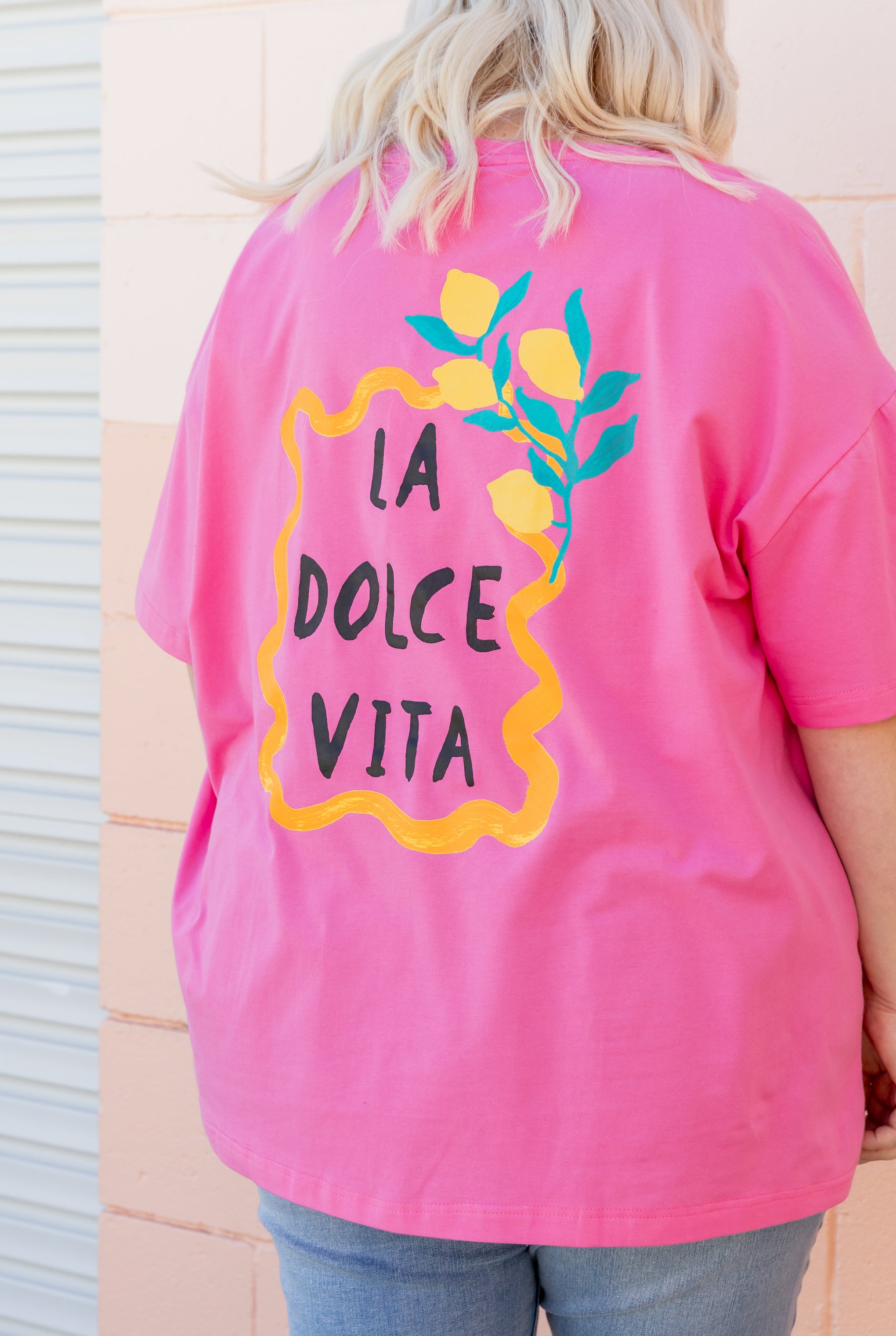 Alfie Oversized Tee In La Dolce Vita