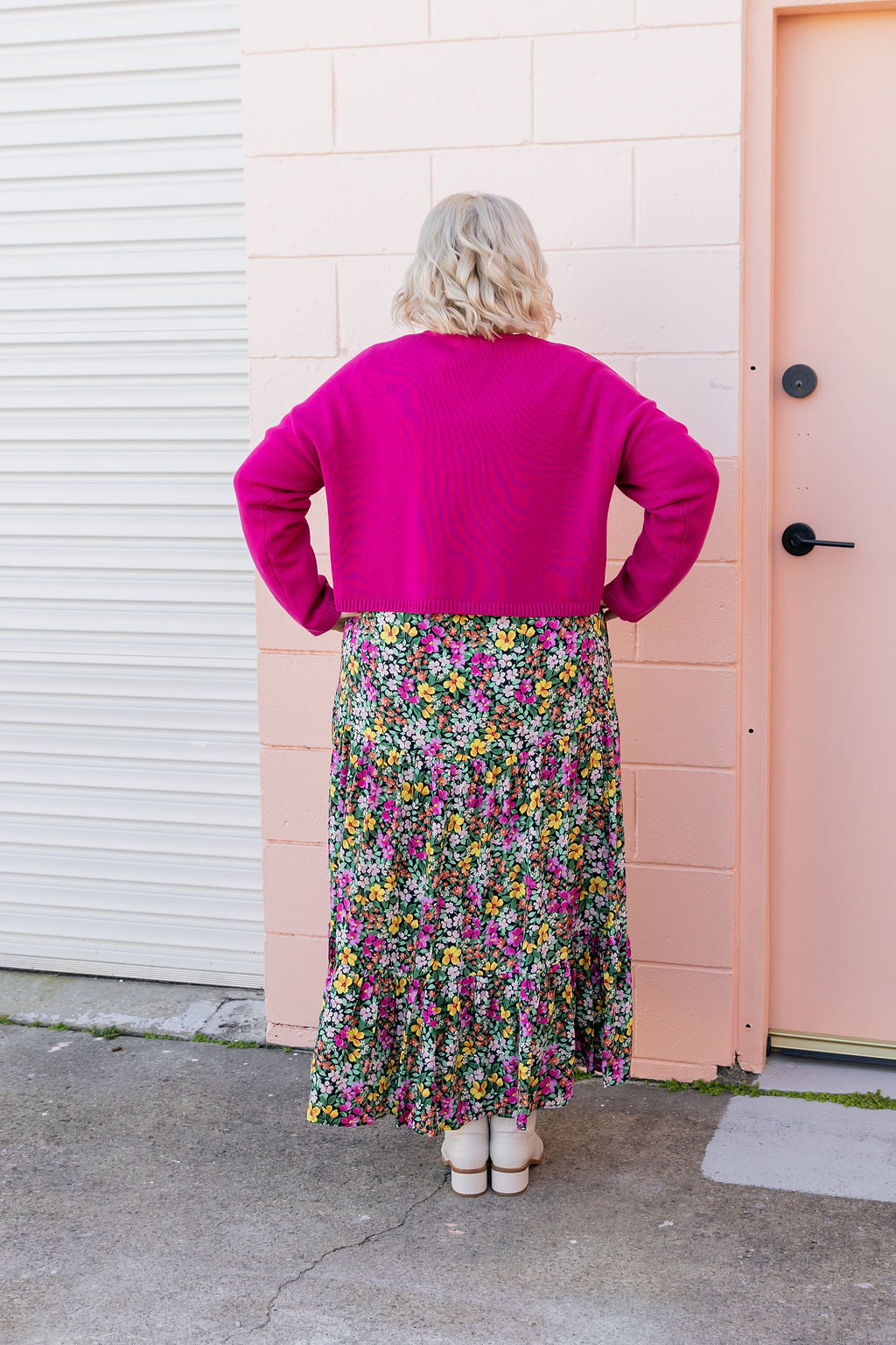 Blakely Crop Knit in Winter Berry