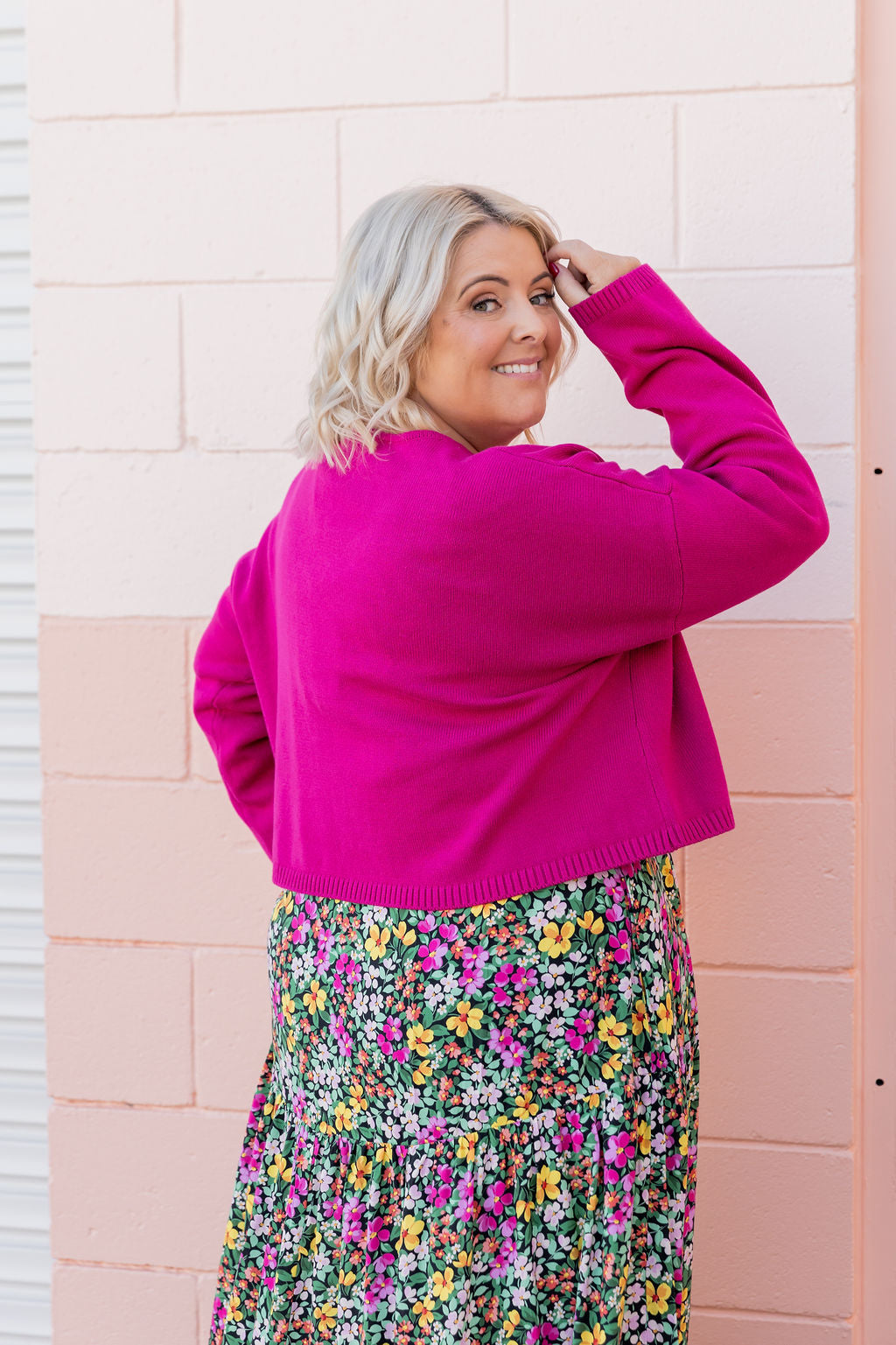 Blakely Crop Knit in Winter Berry