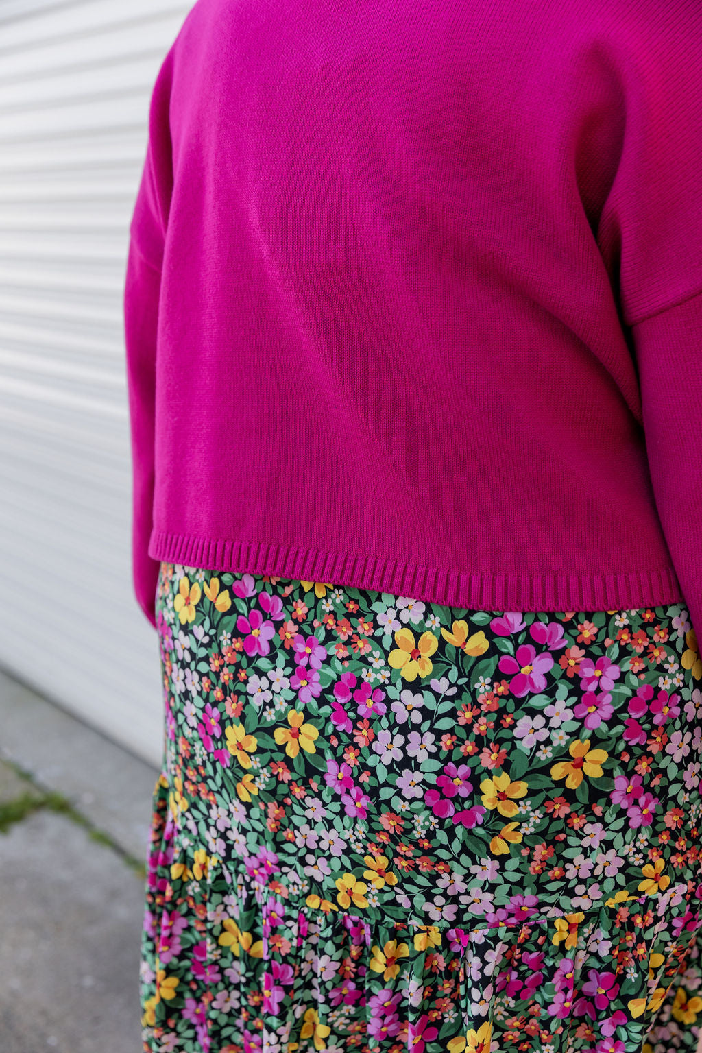 Blakely Crop Knit in Winter Berry