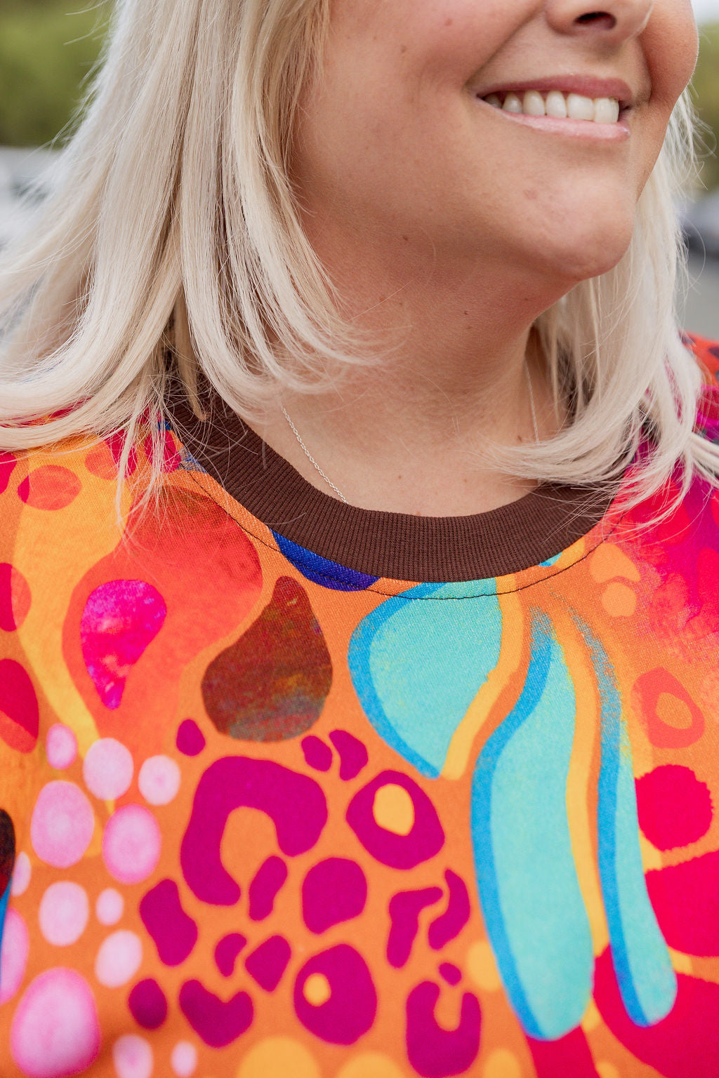 Harper Longline Sweater in Outback Safari by Kasey Rainbow