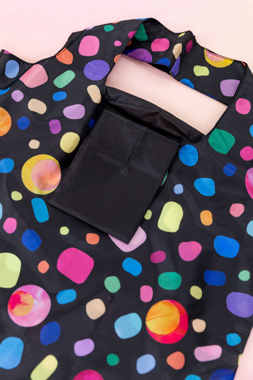 PP Reusable Shopper Bag in Black Pebble by Kasey Rainbow