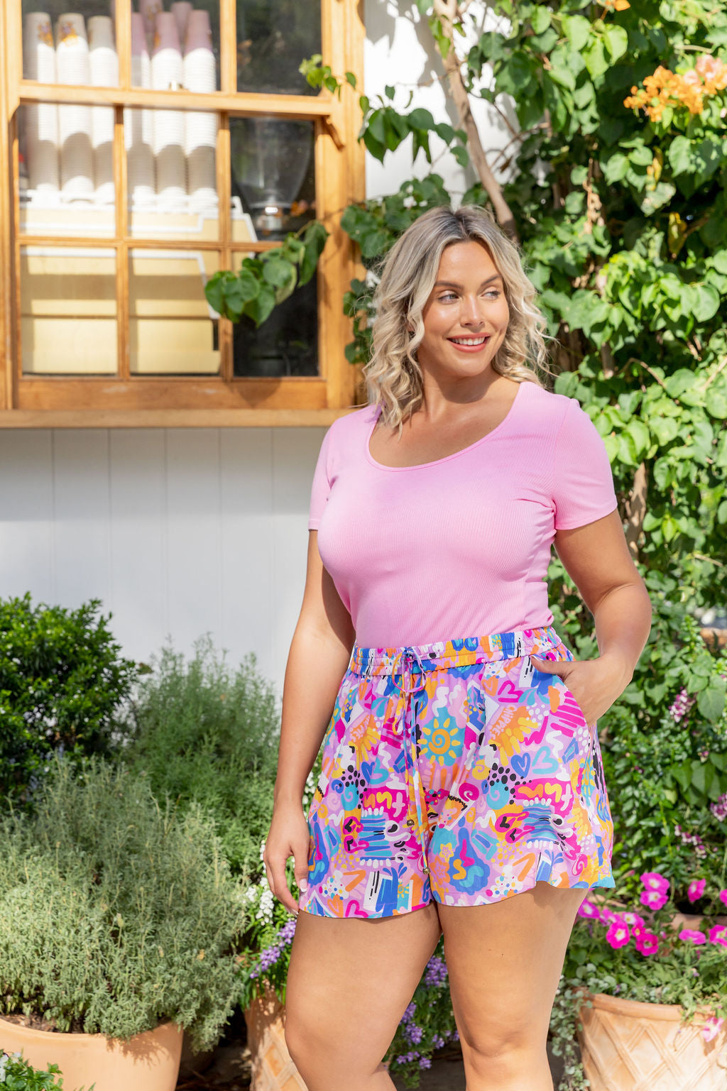 Harlow Shorts in Summer Snapshots by Kasey Rainbow