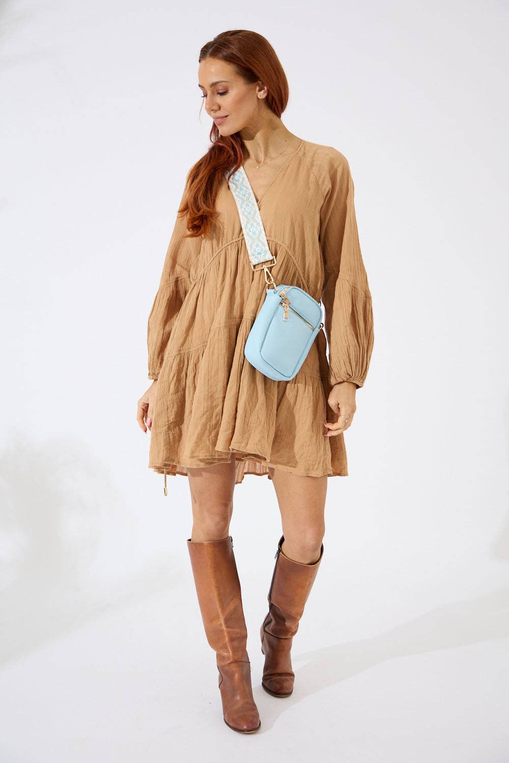 Palm Springs Phone Bag - Light Blue