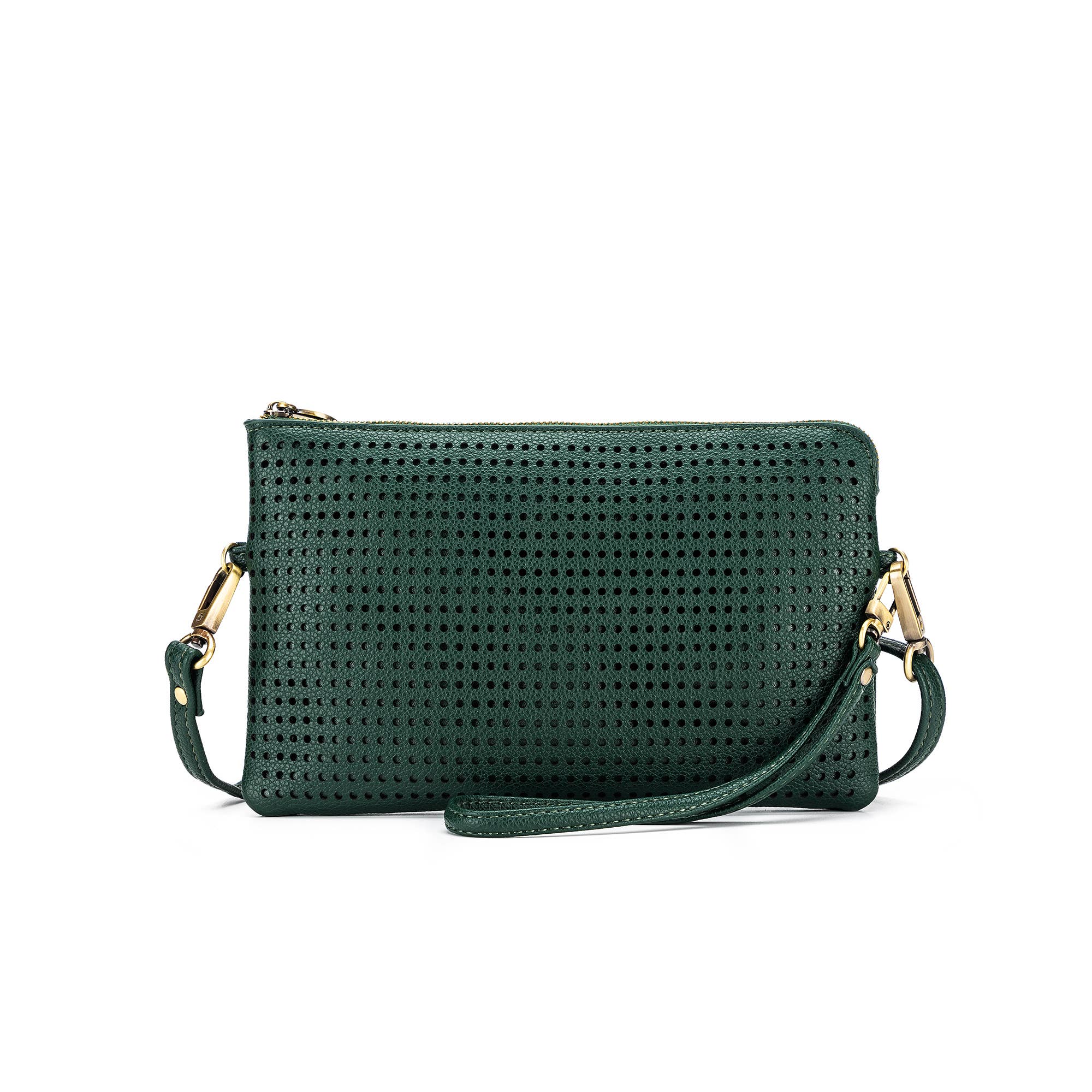 Nina Deep Green Crossbody/Clutch Bag by Black Caviar