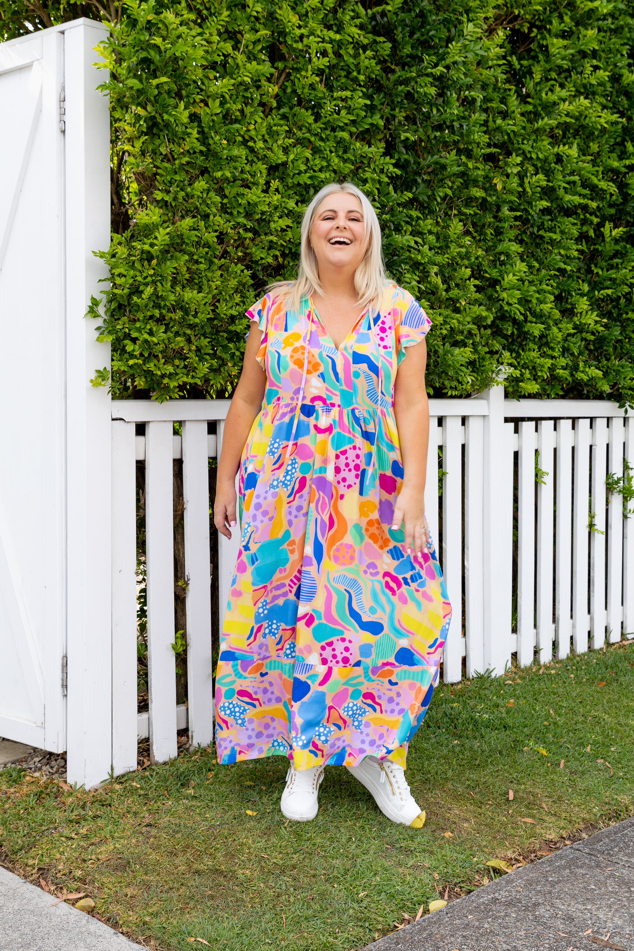 Carmody Dress in Peachy Keen by Kasey Rainbow