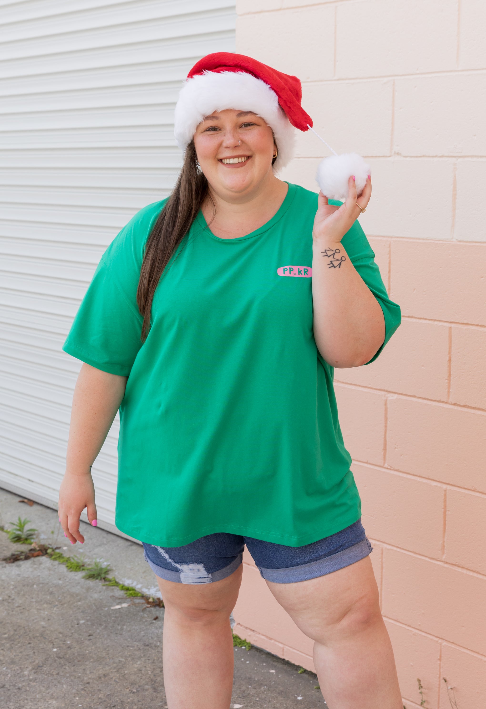 Alfie Oversized T-Shirt in Merry Everything by Kasey Rainbow