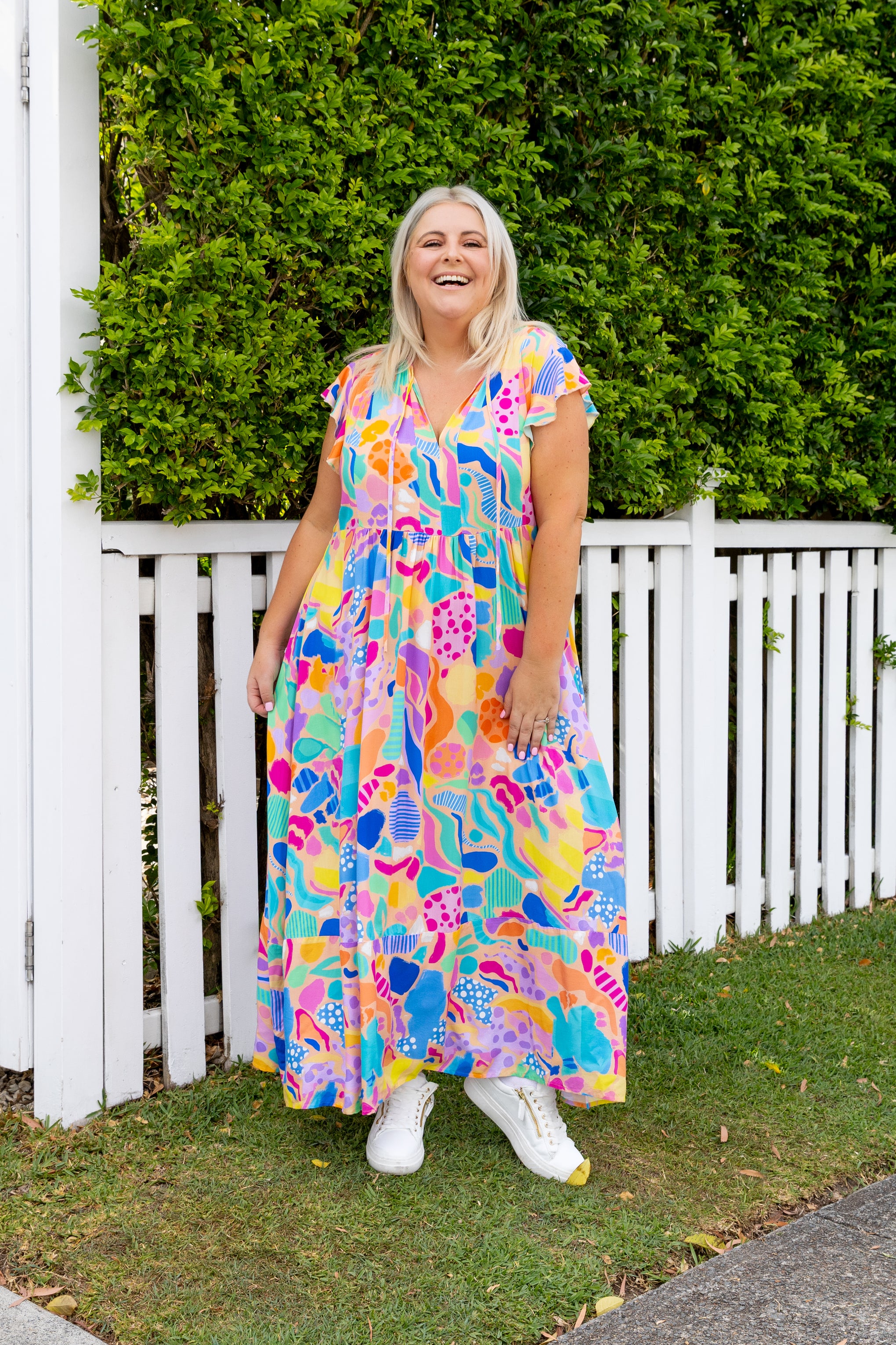 Carmody Dress in Peachy Keen by Kasey Rainbow