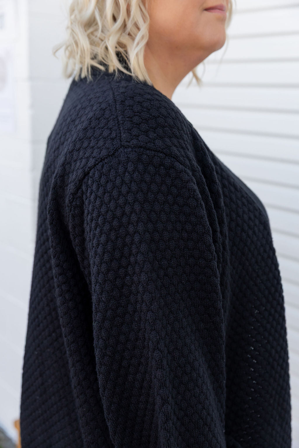 Marbelle Knit Cardigan in Black