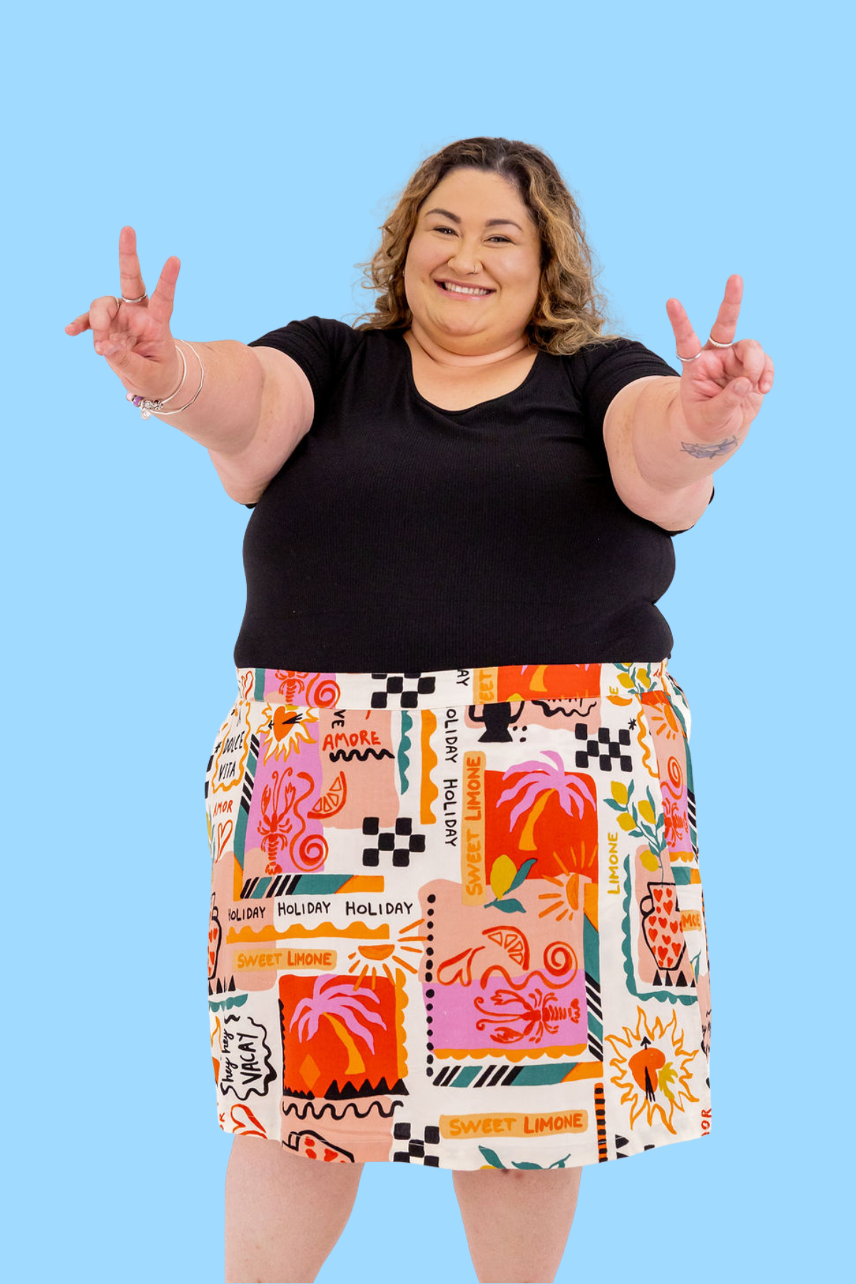 Samara Linen Blend Skort in La Dolce Vita