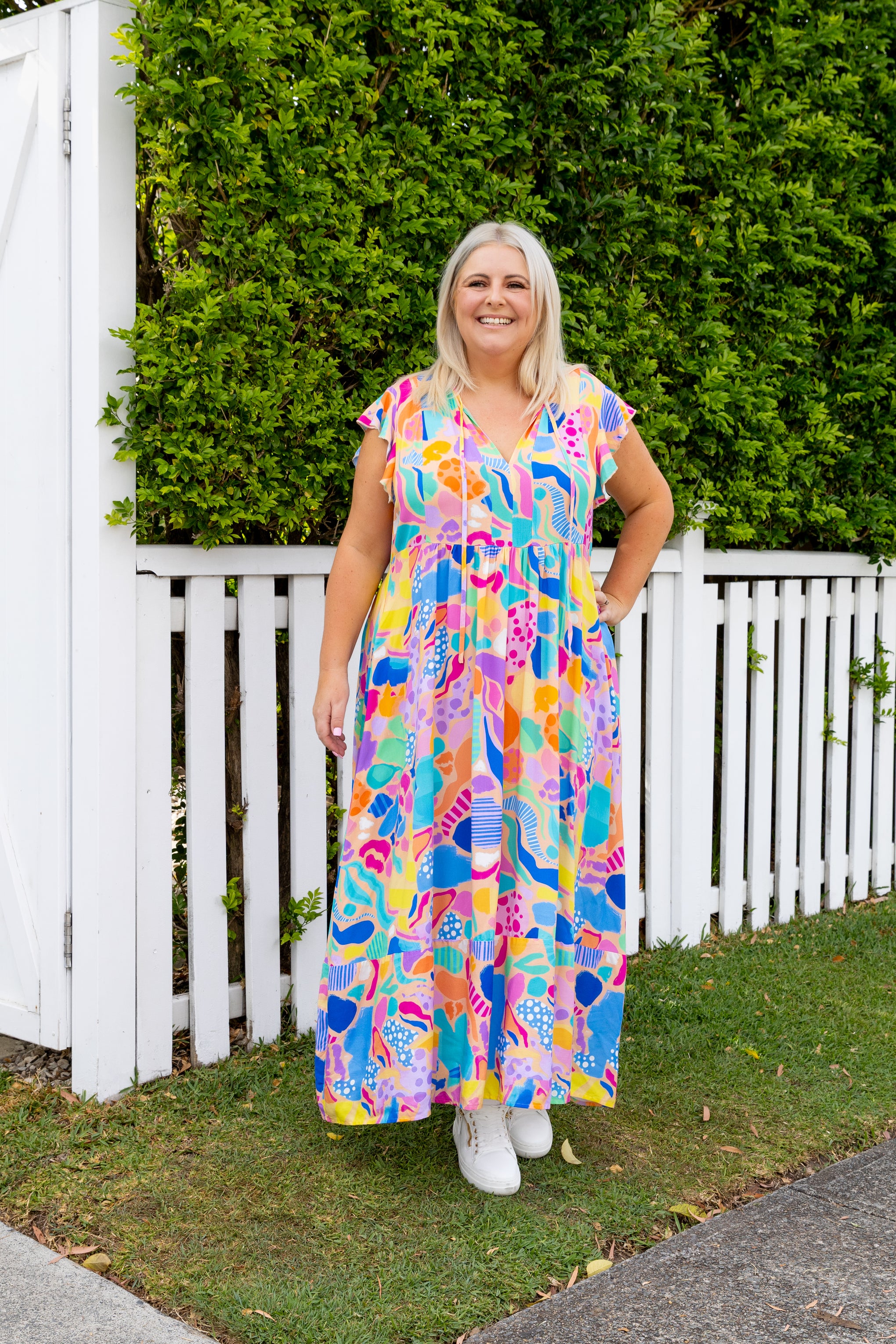 Carmody Dress in Peachy Keen by Kasey Rainbow