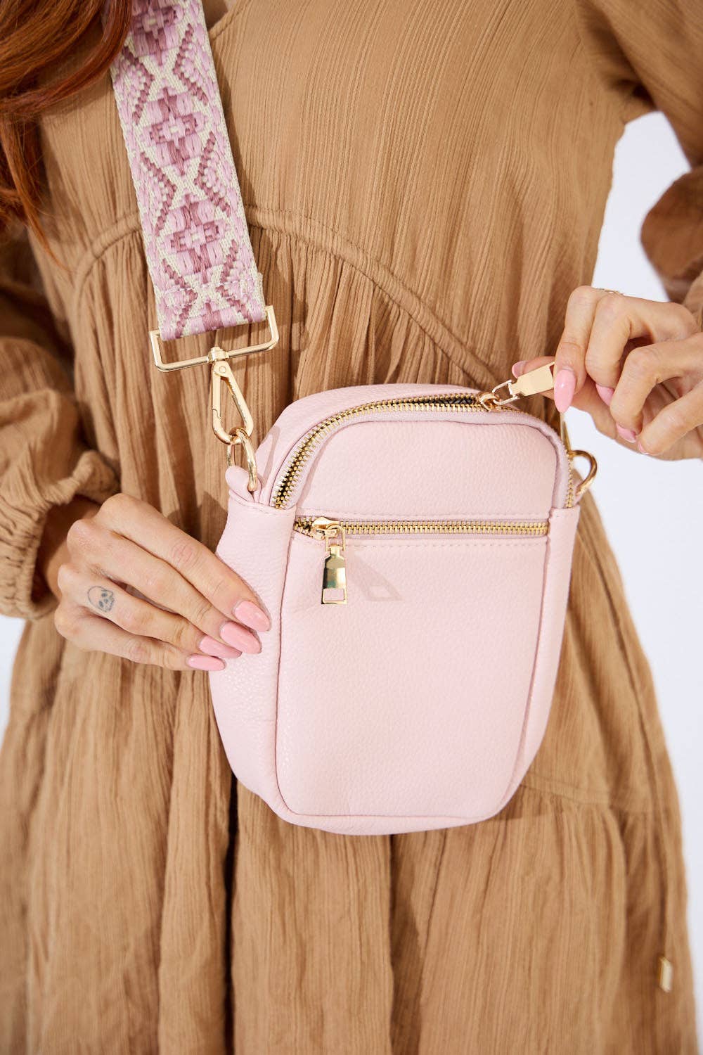Palm Springs Phone Bag - Light Pink