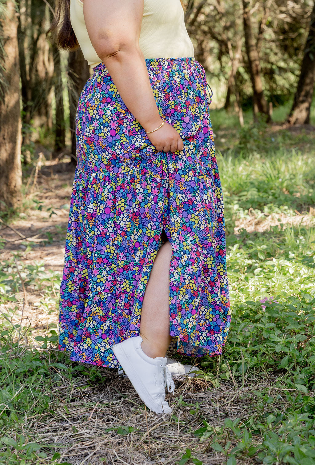 Carrie Skirt in Ditsy Kasey Rainbow