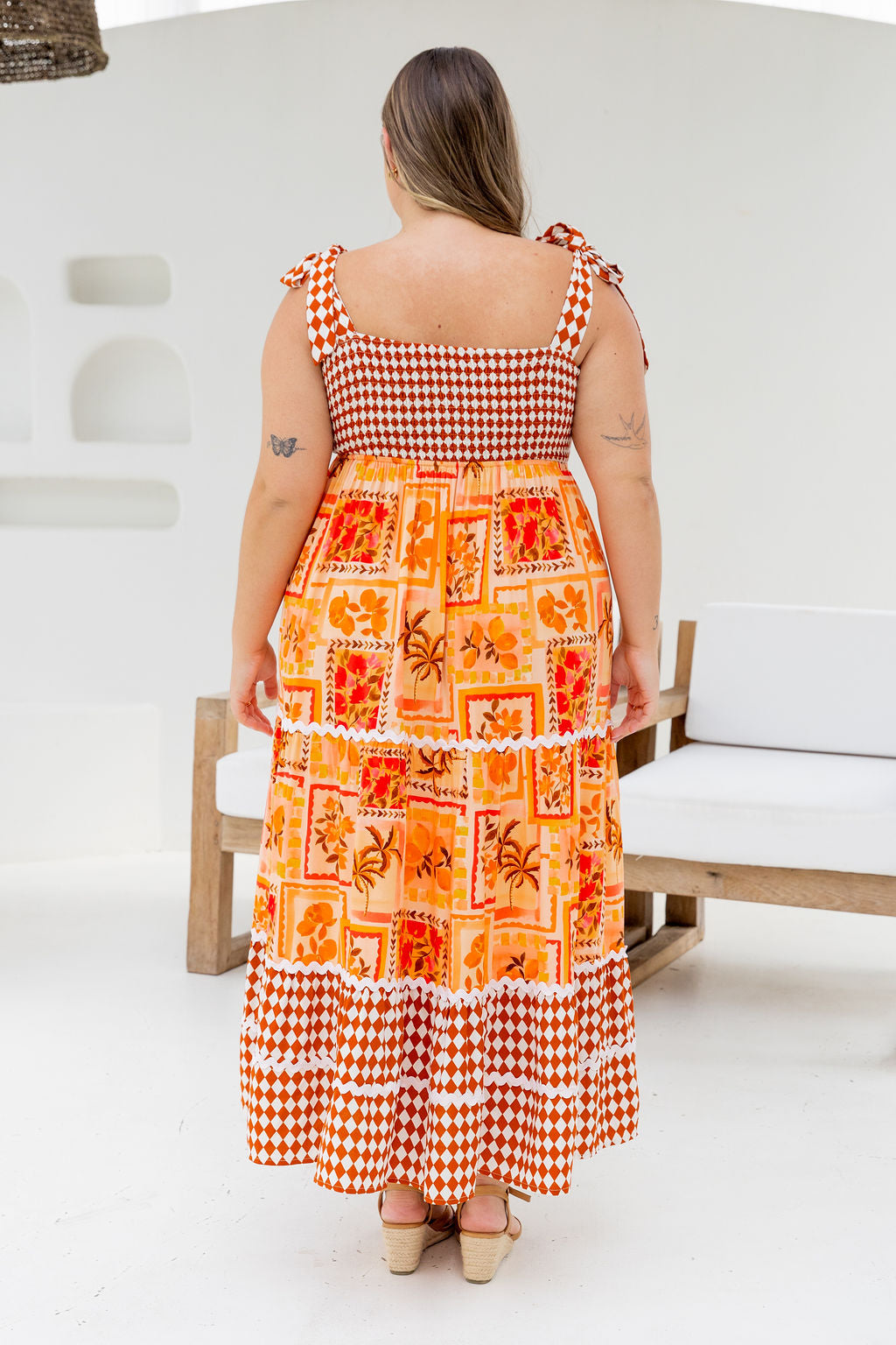Allegra Maxi Dress in Sunkissed Mosaic