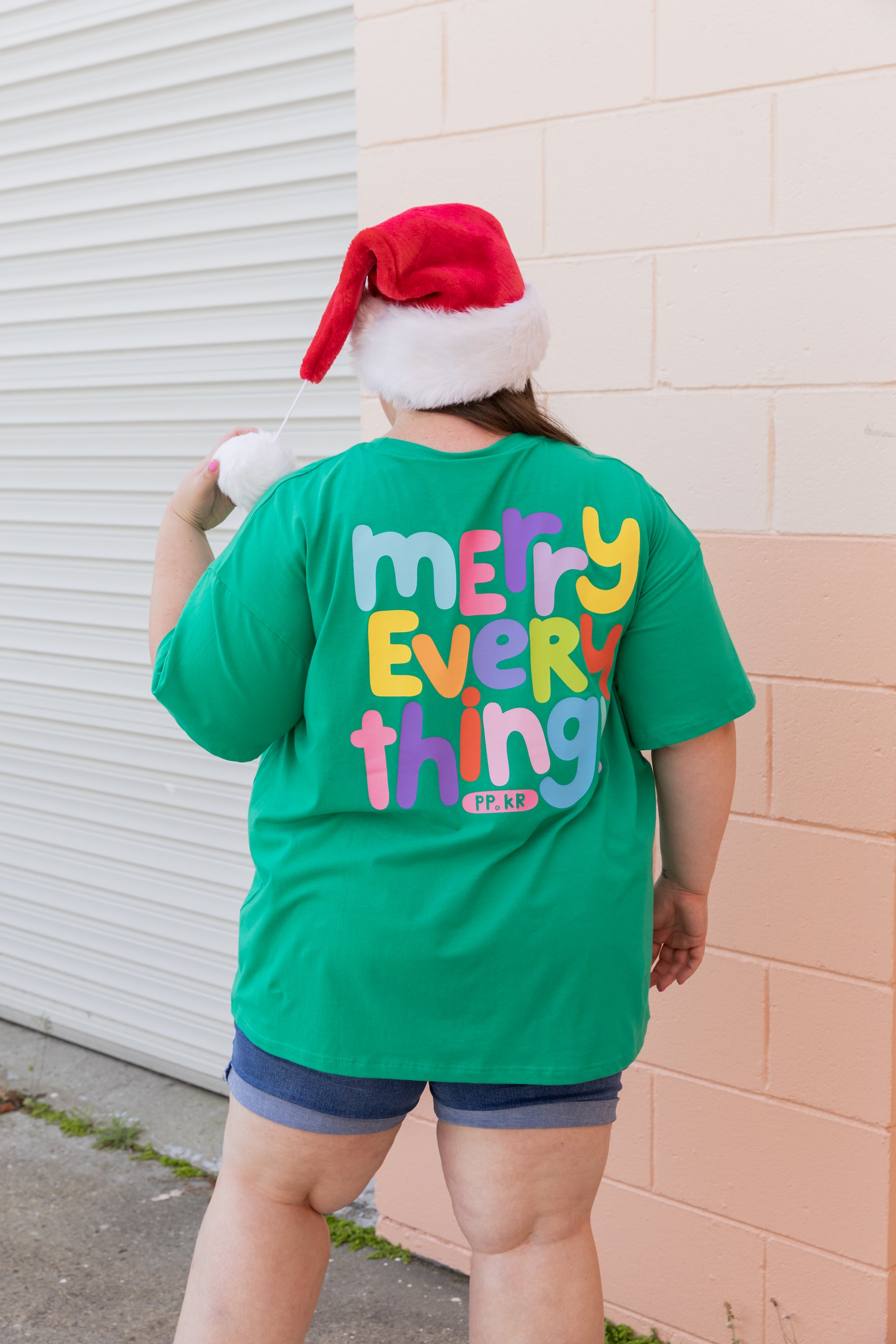 Alfie Oversized T-Shirt in Merry Everything by Kasey Rainbow