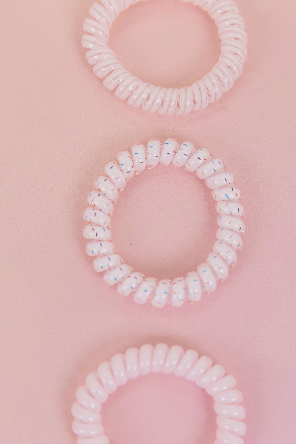 Pink Coil Hair Ties – 4 Pack
