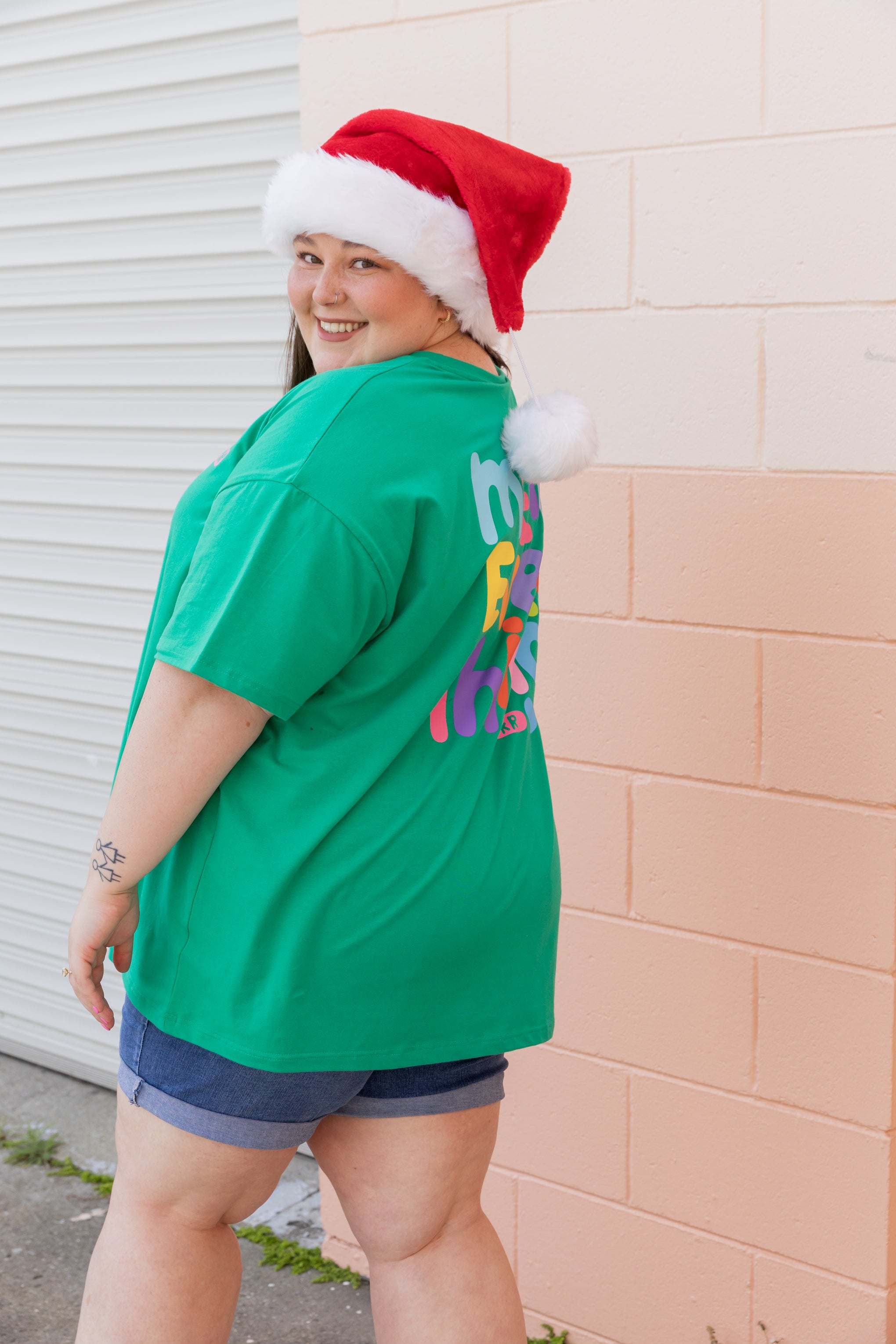 Alfie Oversized T-Shirt in Merry Everything by Kasey Rainbow