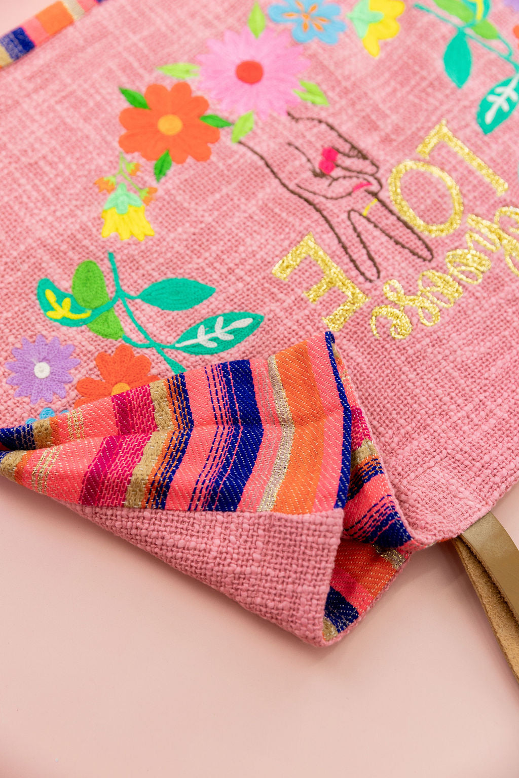 Choose Love Woven Tote Bag
