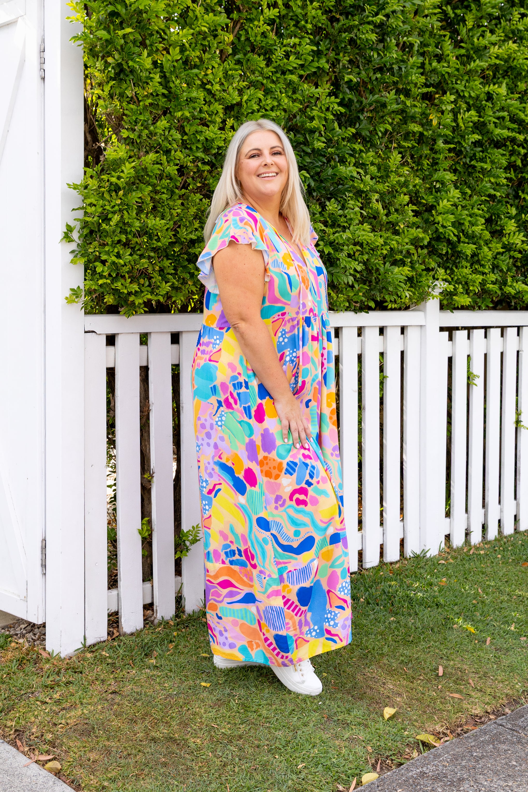 Carmody Dress in Peachy Keen by Kasey Rainbow