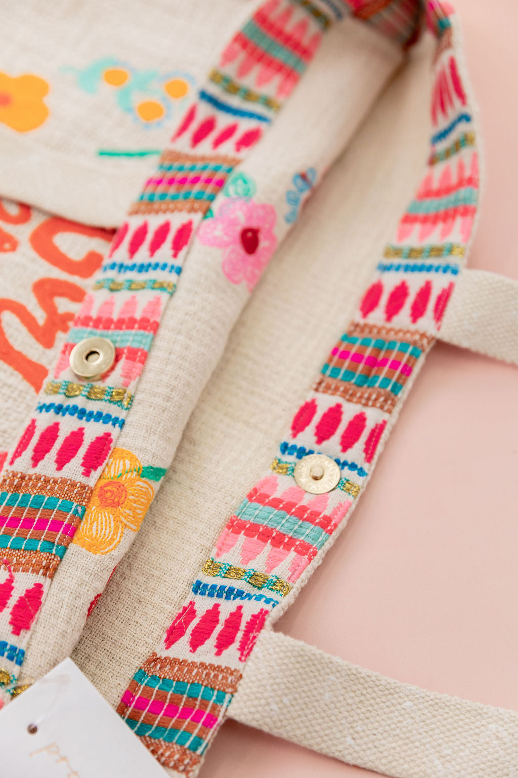 Girl Power Woven Tote Bag
