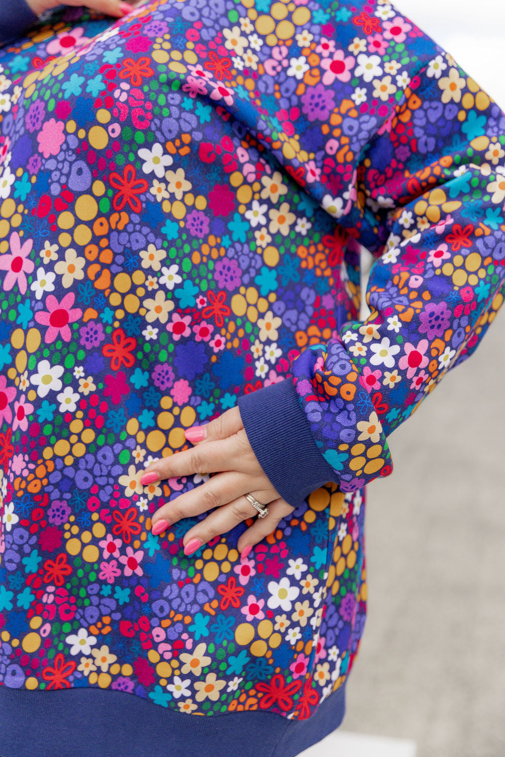 Harper Sweater in Kasey's Ditsy by Kasey Rainbow