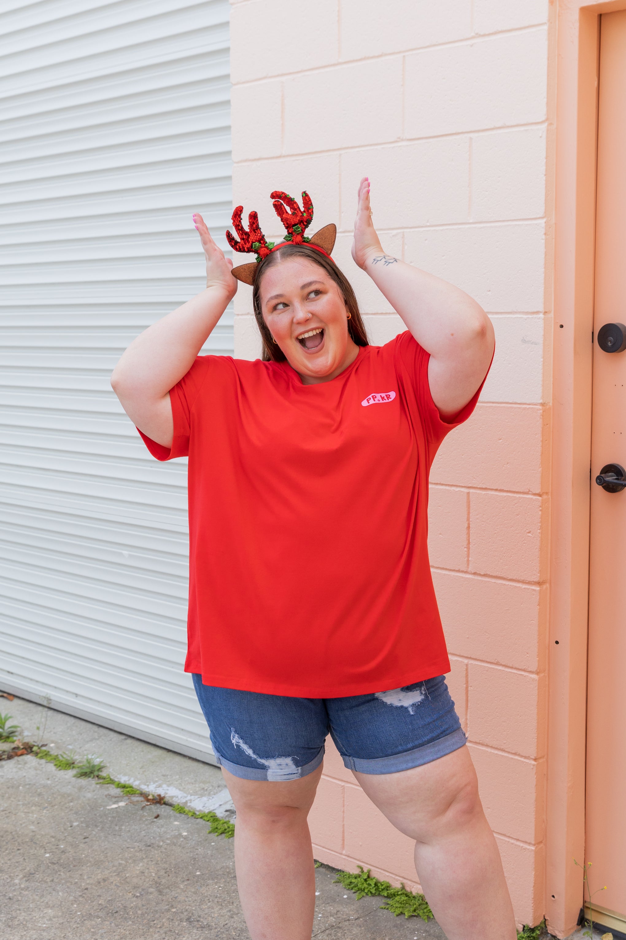 Alfie Oversized T-Shirt in Jingle Jangle by Kasey Rainbow