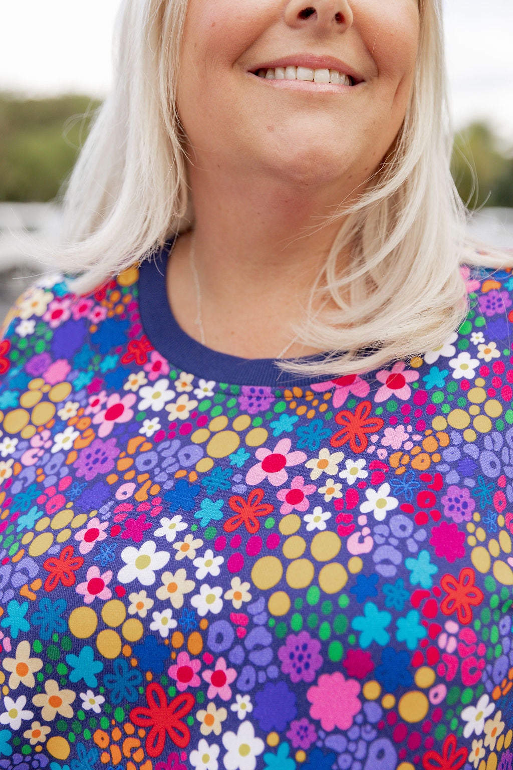 Harper Sweater in Kasey's Ditsy by Kasey Rainbow