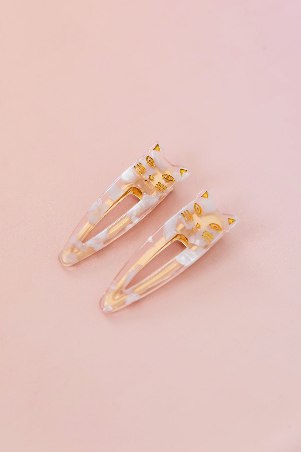 Cat Hair Clips in Pearl
