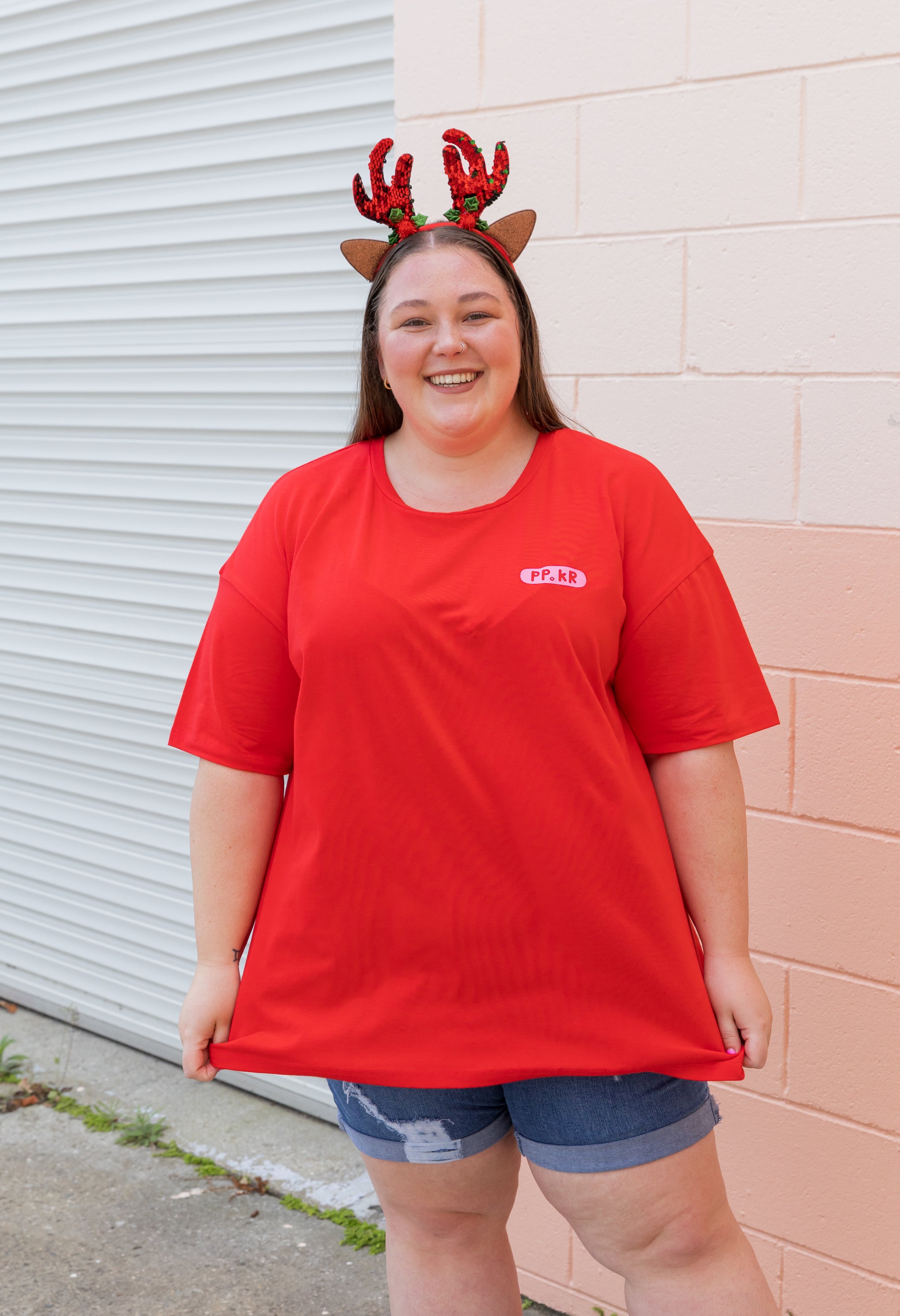 Alfie Oversized T-Shirt in Jingle Jangle by Kasey Rainbow