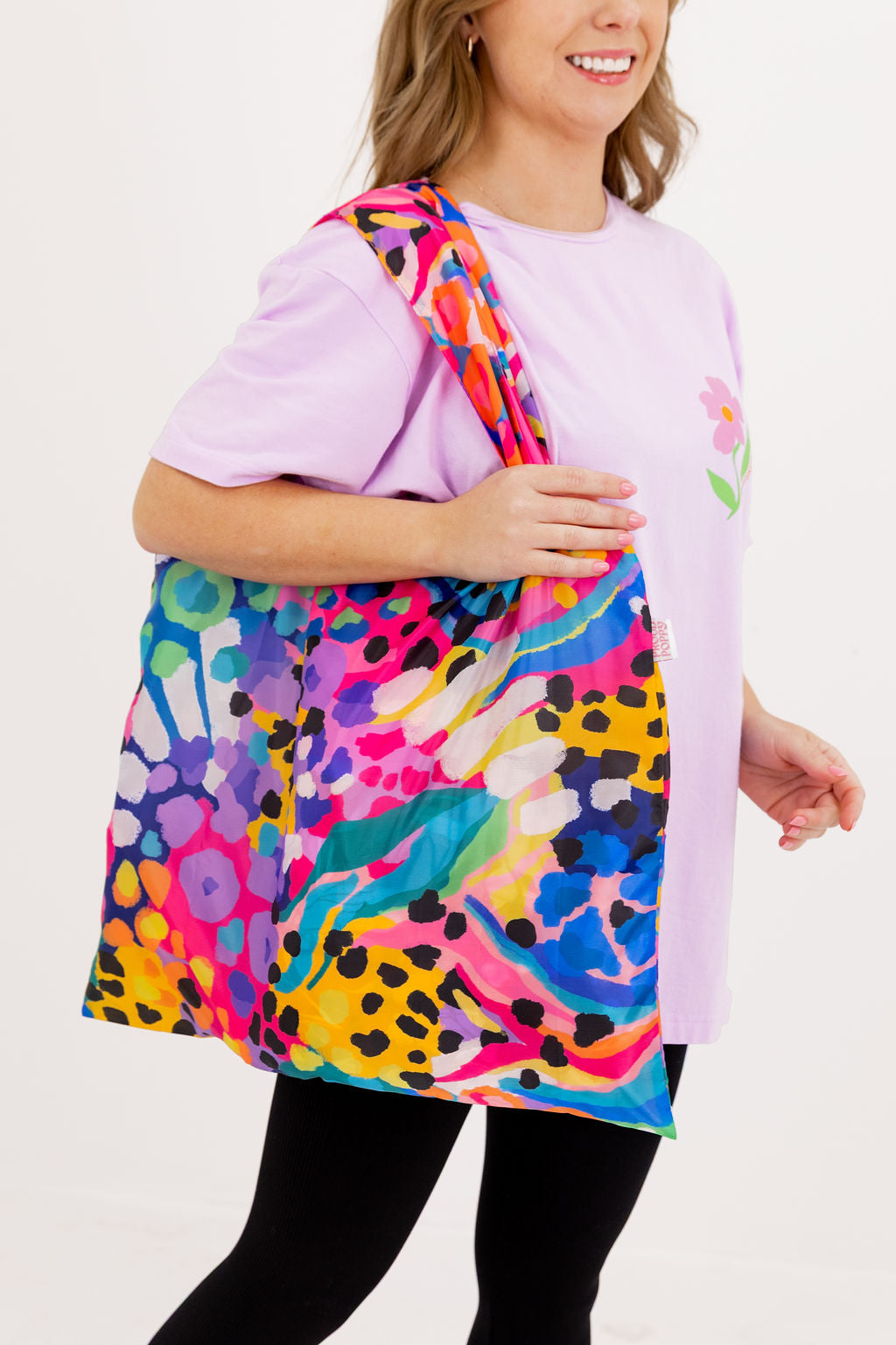 PP Reusable Shopper Bag in A Beautiful Mess by Kasey Rainbow
