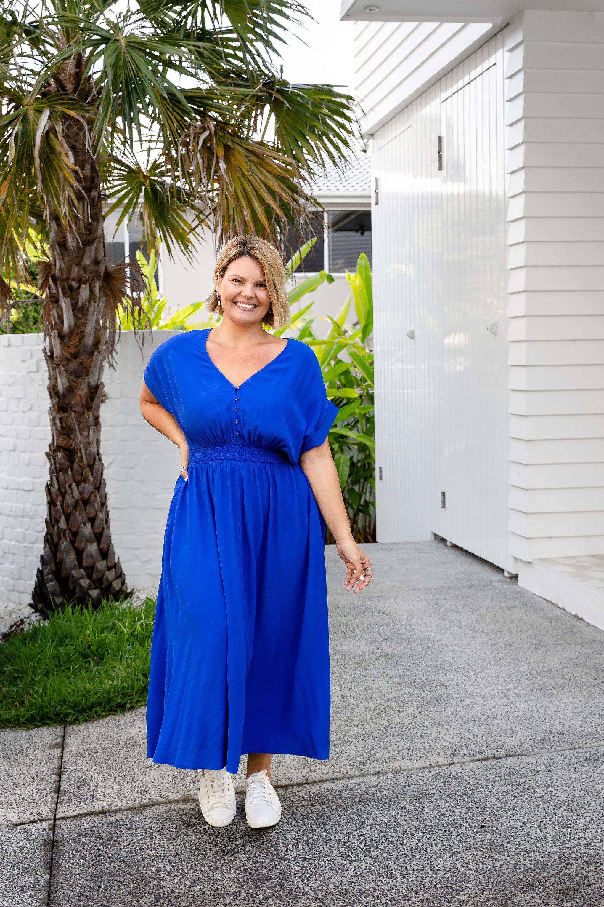 Millie Dress in Cobalt