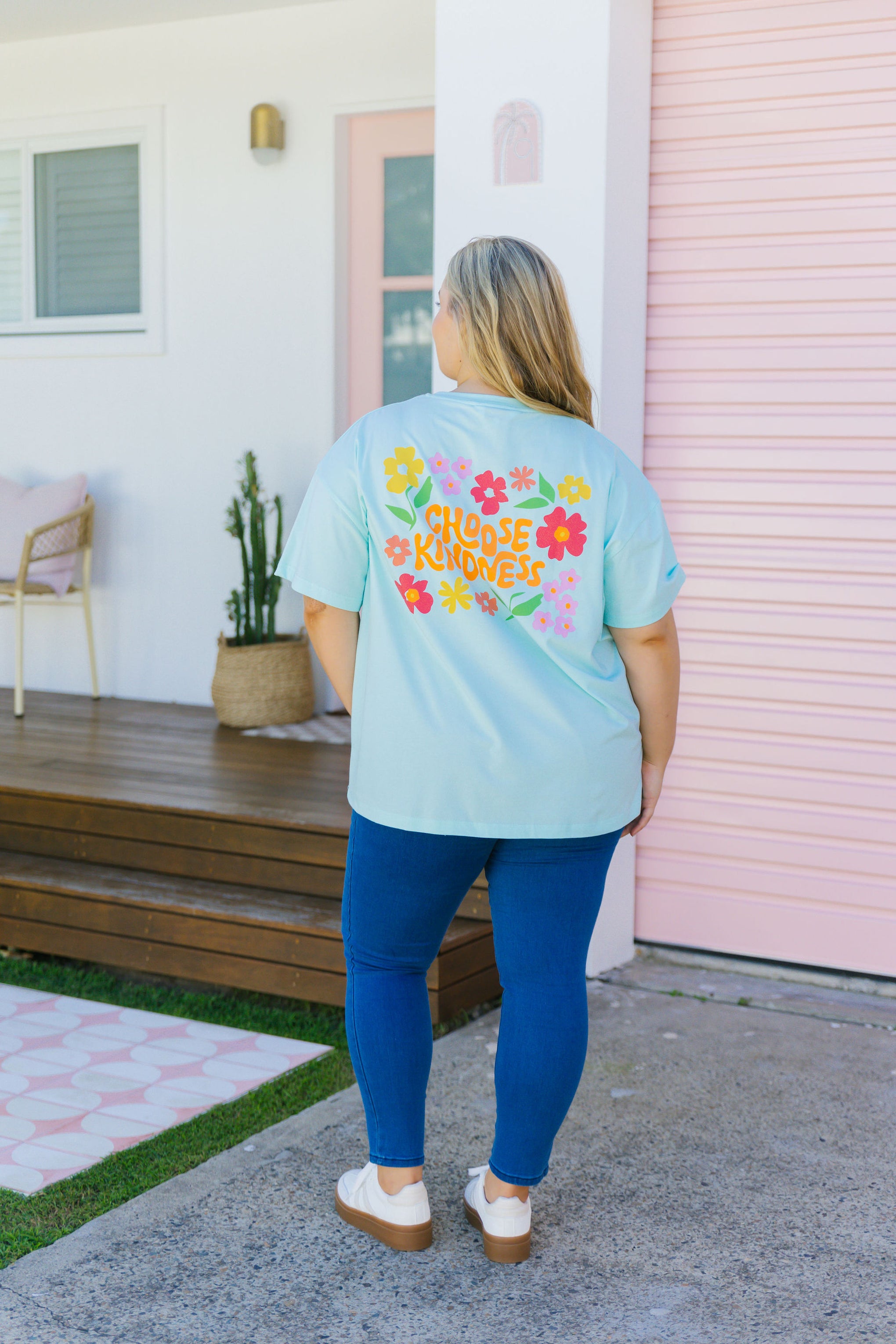 Choose Kindness Tee in Baby Blue