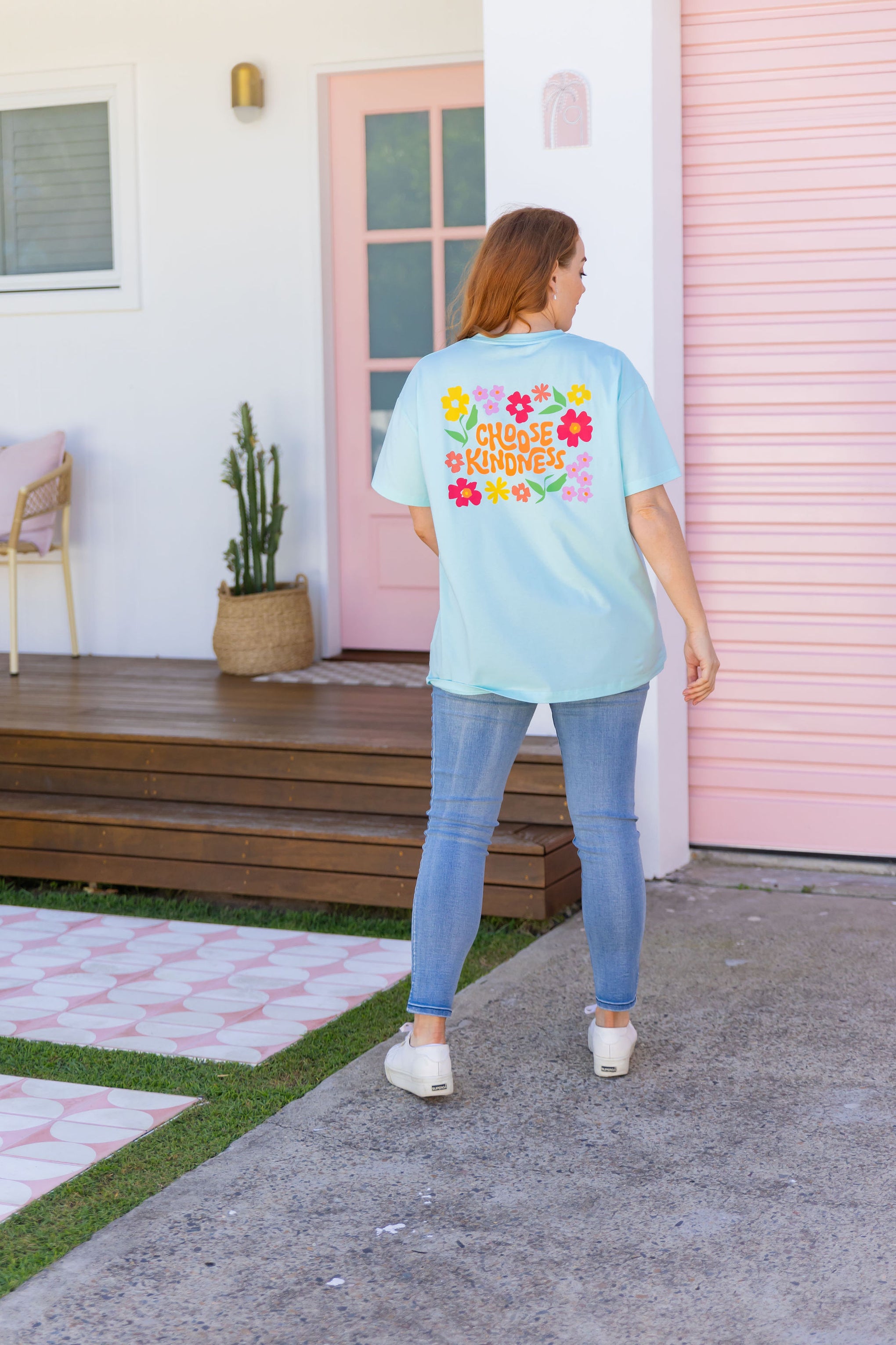 Choose Kindness Tee in Baby Blue