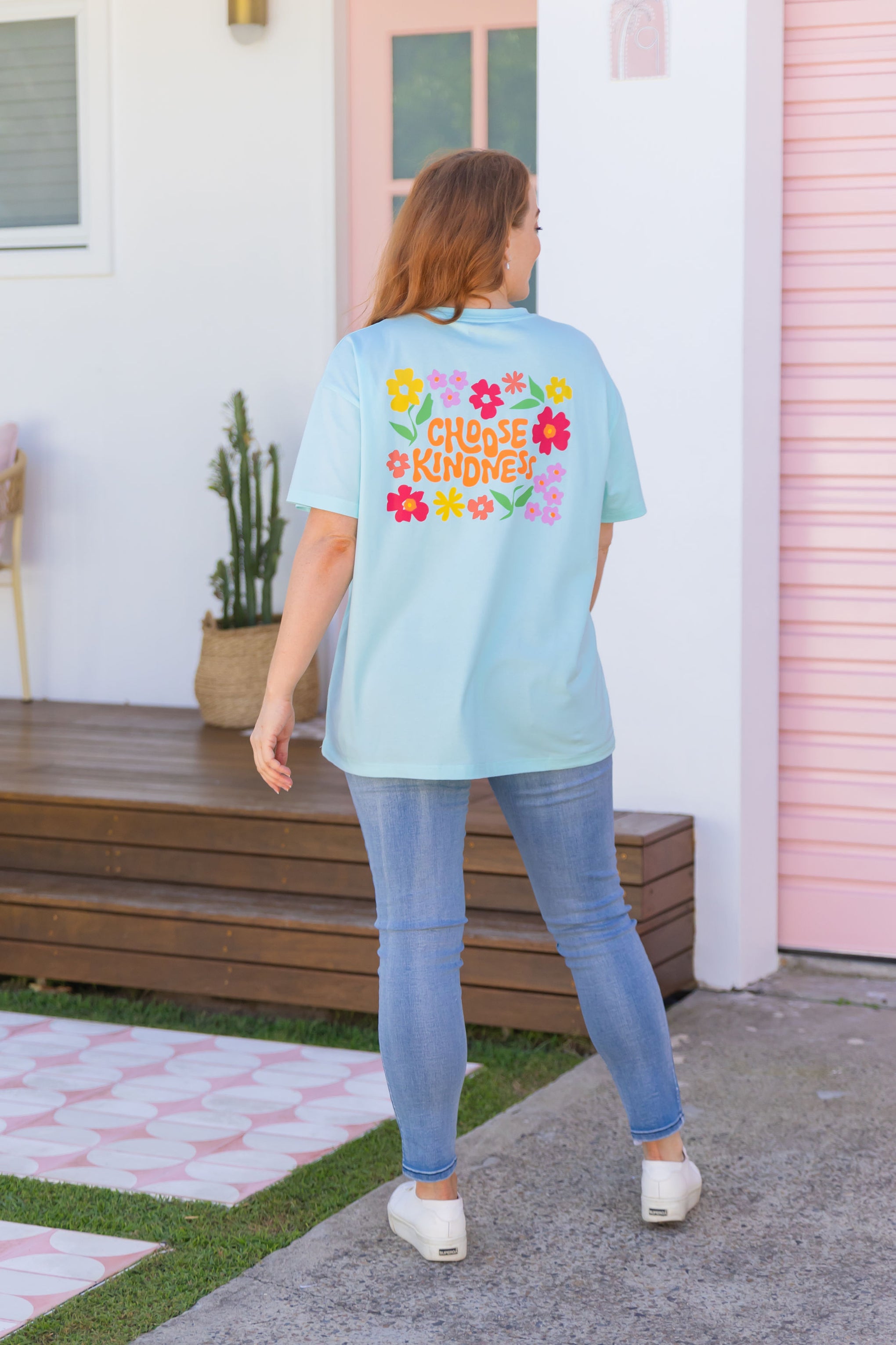 Choose Kindness Tee in Baby Blue
