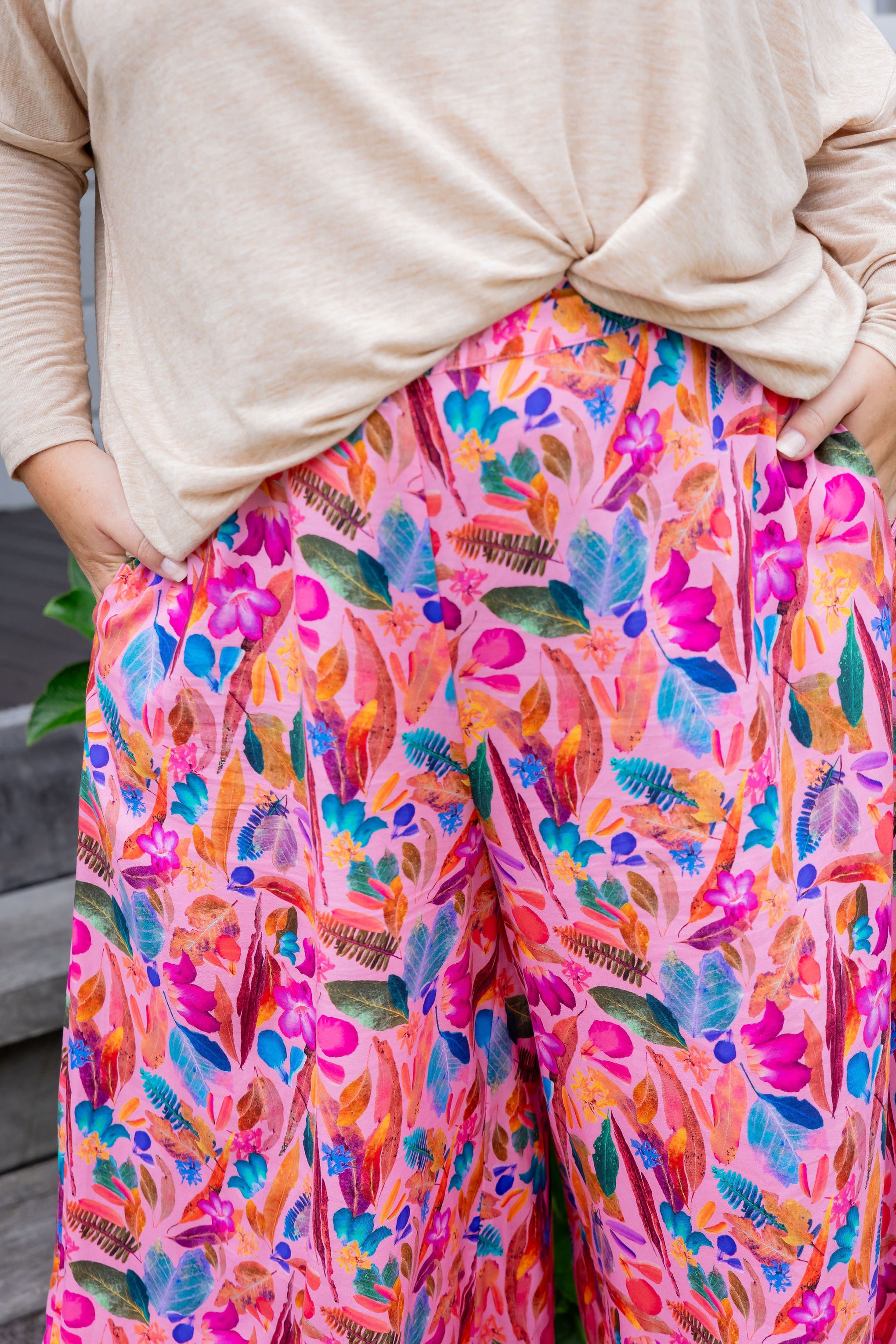 Larsa Pants in Backyard Treasures by Kasey Rainbow