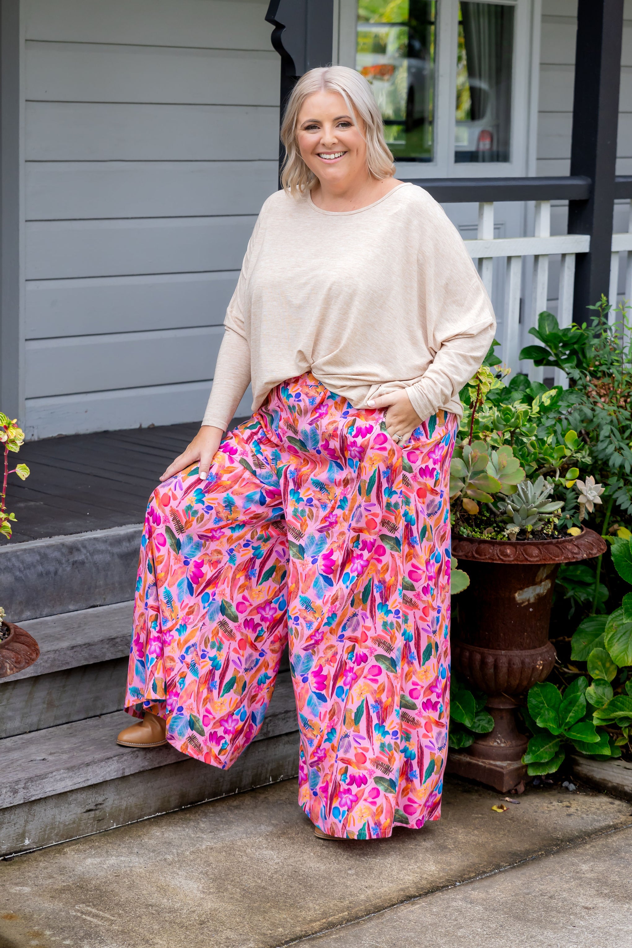 Larsa Pants in Backyard Treasures by Kasey Rainbow