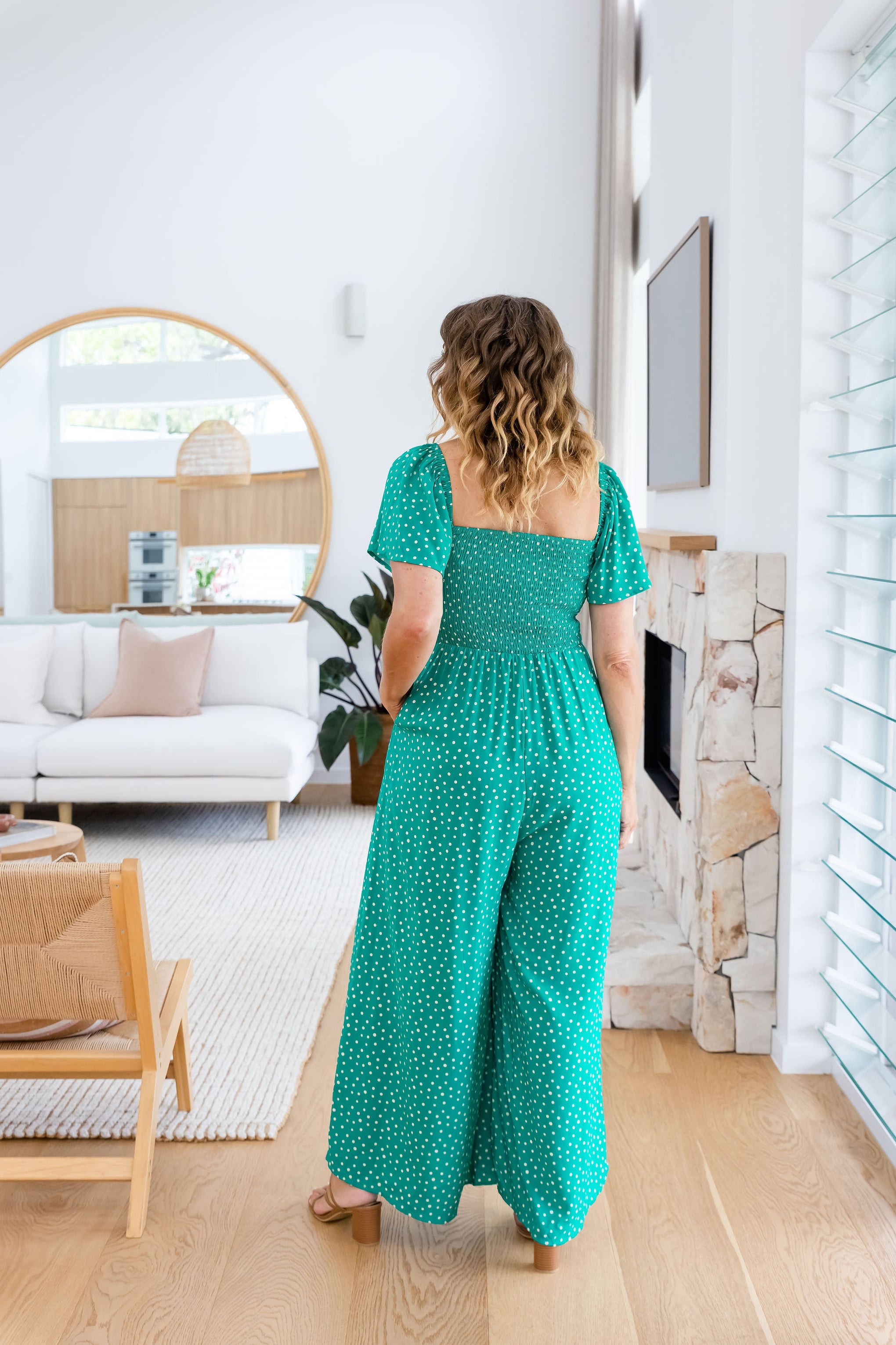 Hazel Jumpsuit in Green