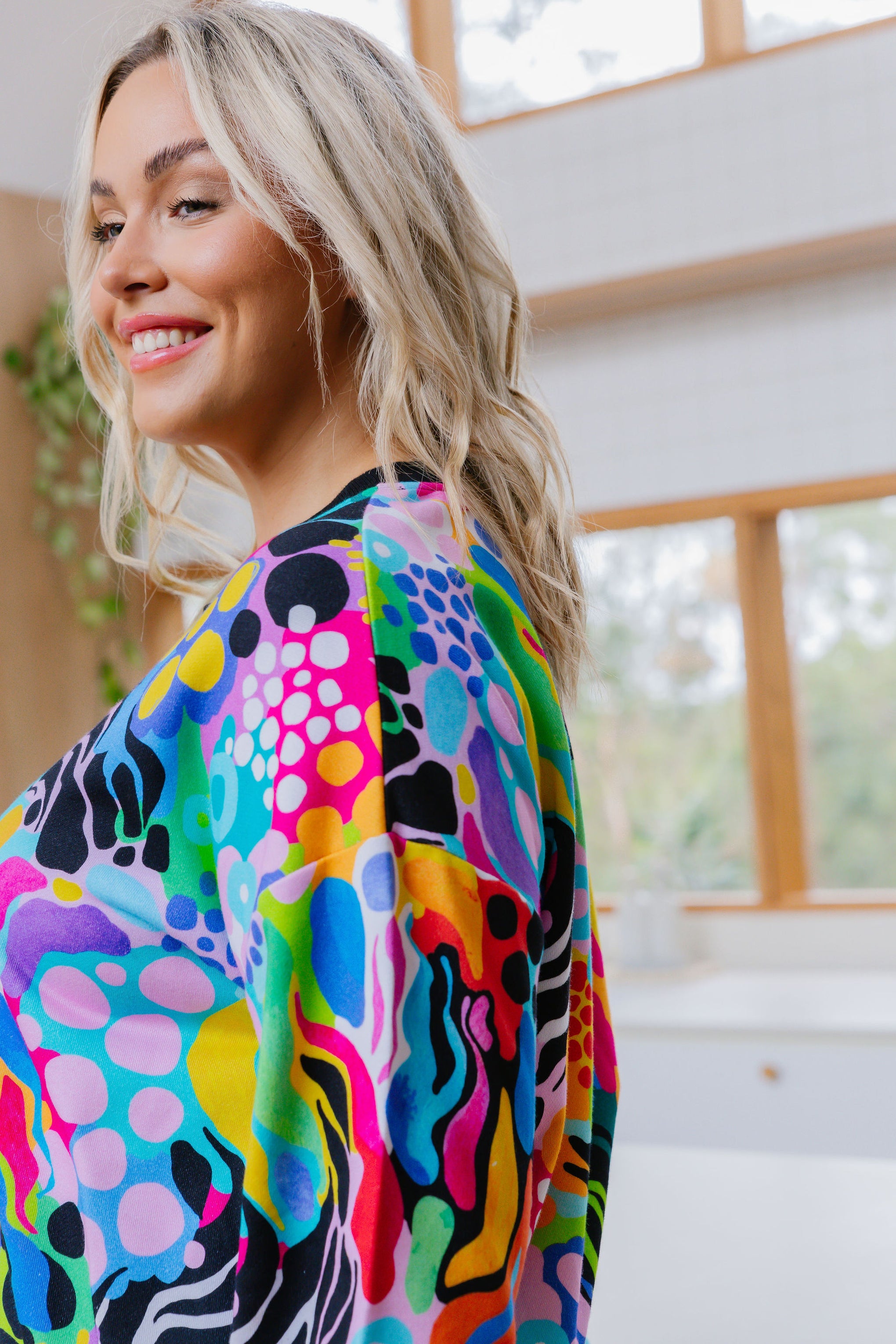 Harper Sweater in Electric Zee by Kasey Rainbow