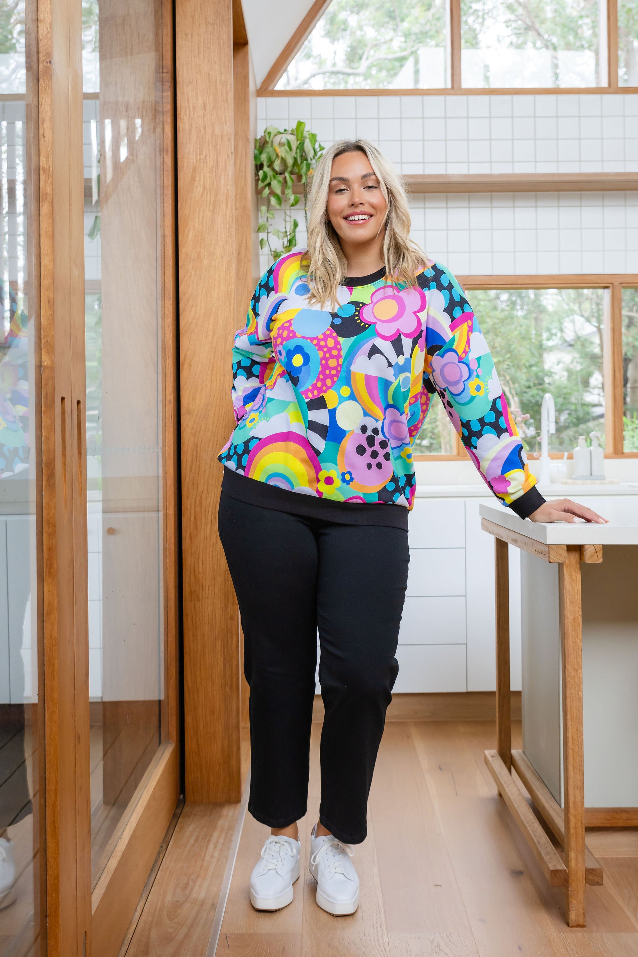 Harper Sweater in Funderland by Kasey Rainbow
