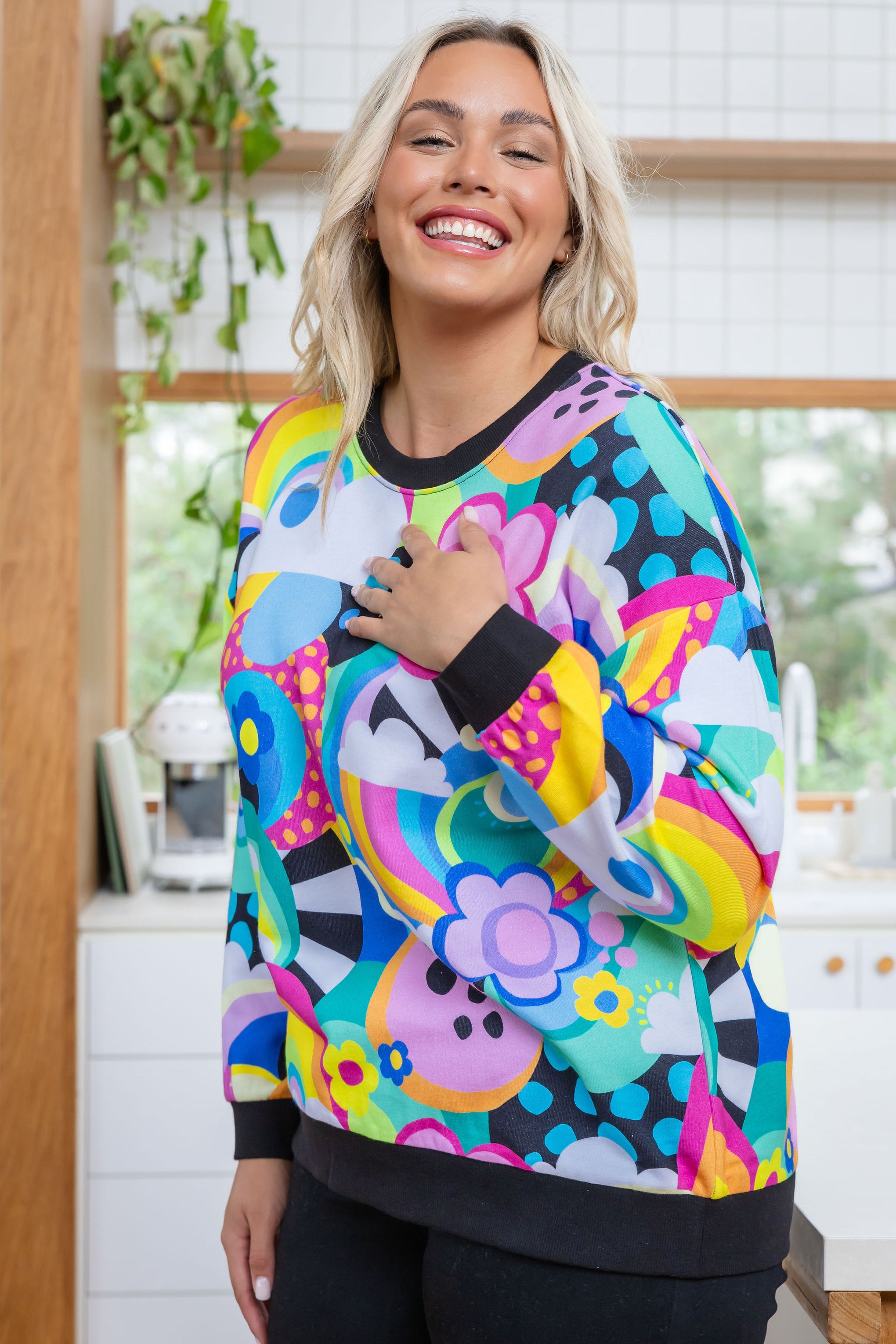 Harper Sweater in Funderland by Kasey Rainbow