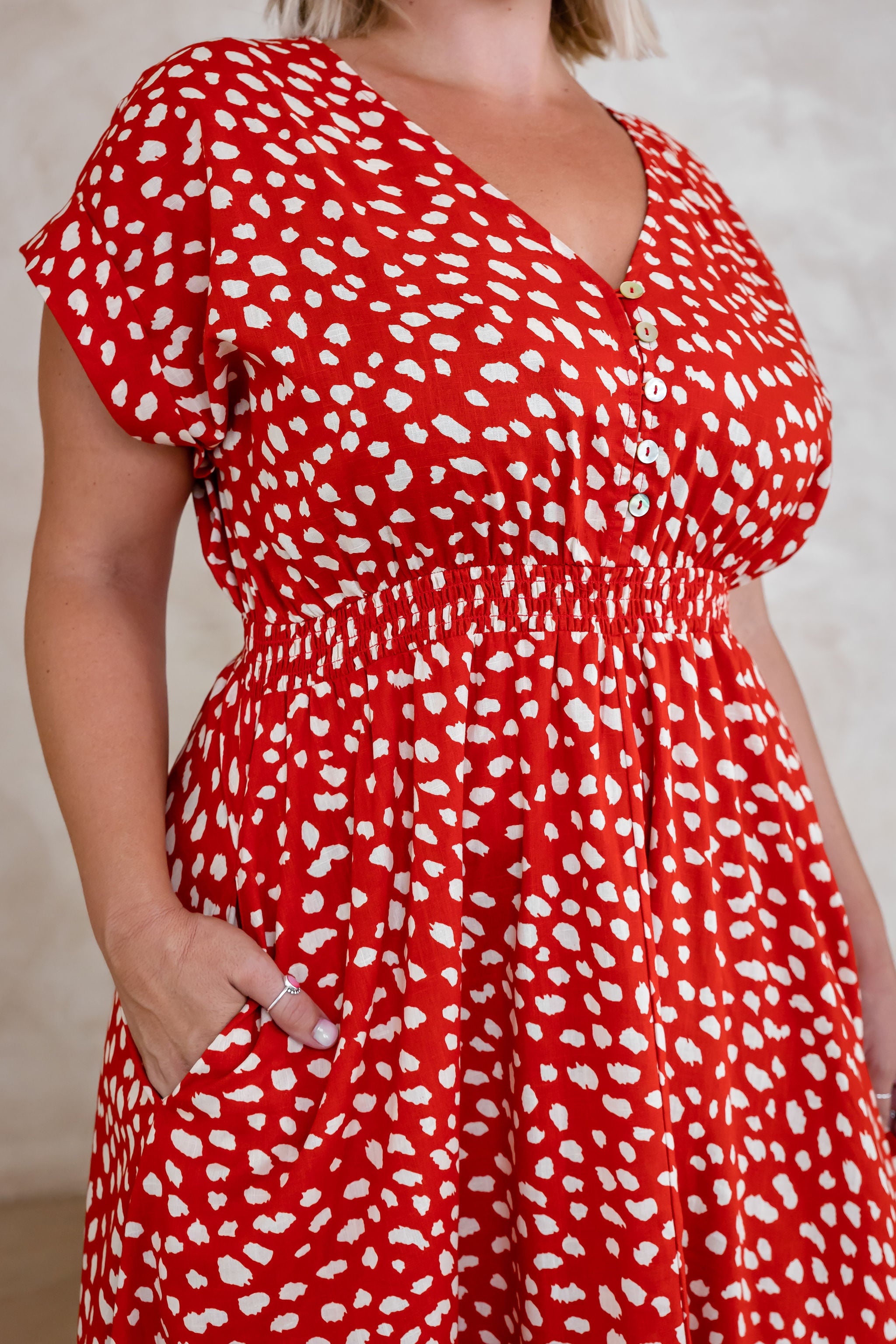 Milly poppy discount dress red